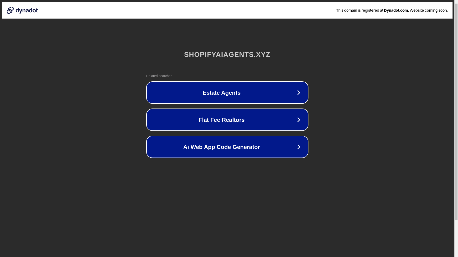 website screenshot of https://shopifyaiagents.xyz/