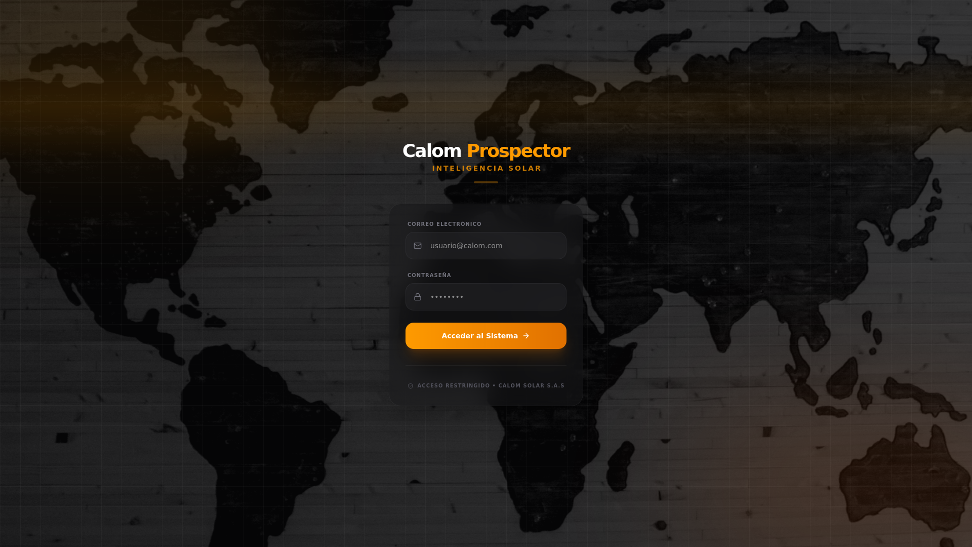 website screenshot of https://calomprospector.com/