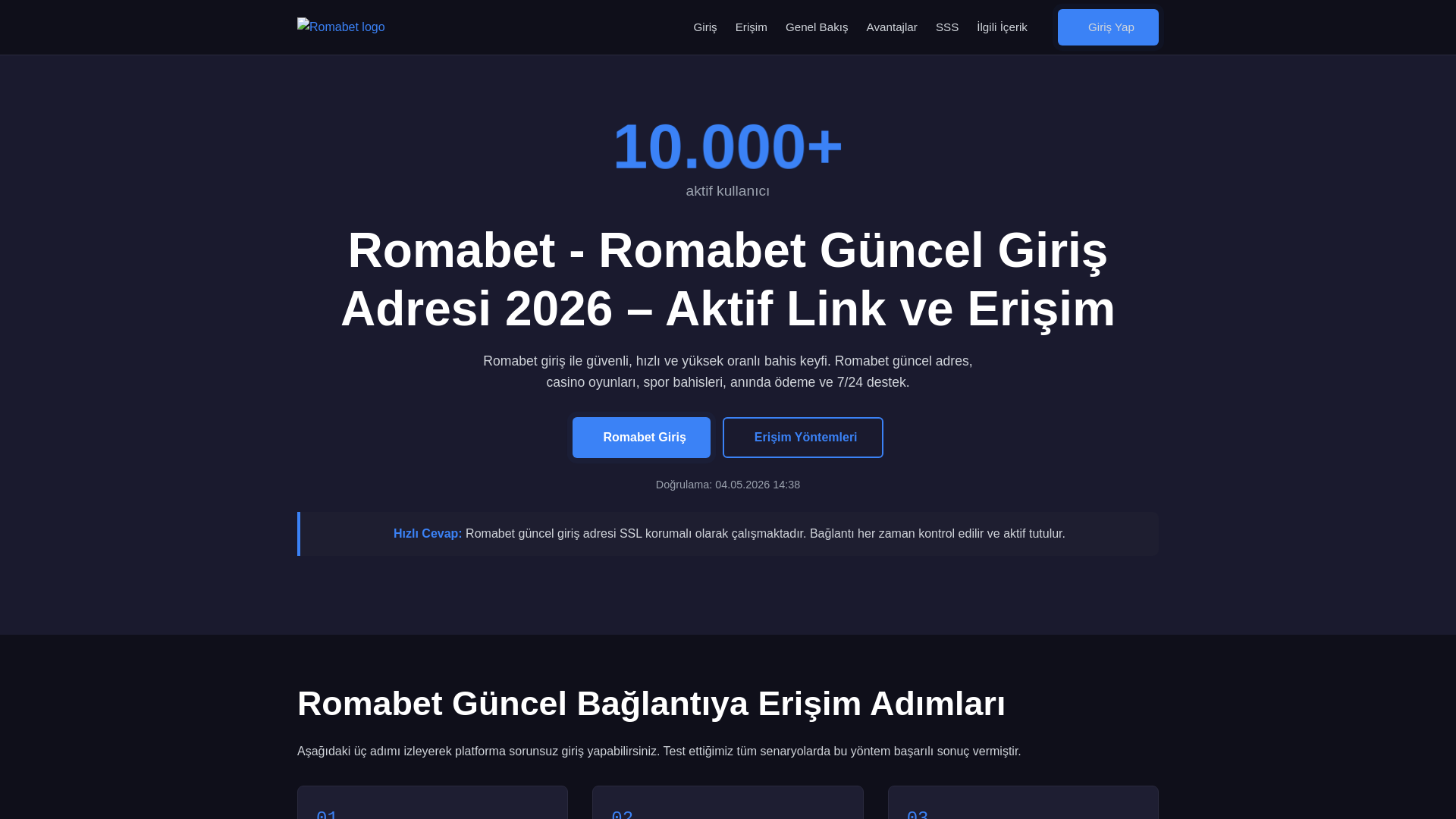 website screenshot of https://m.romabetkatilin.vip