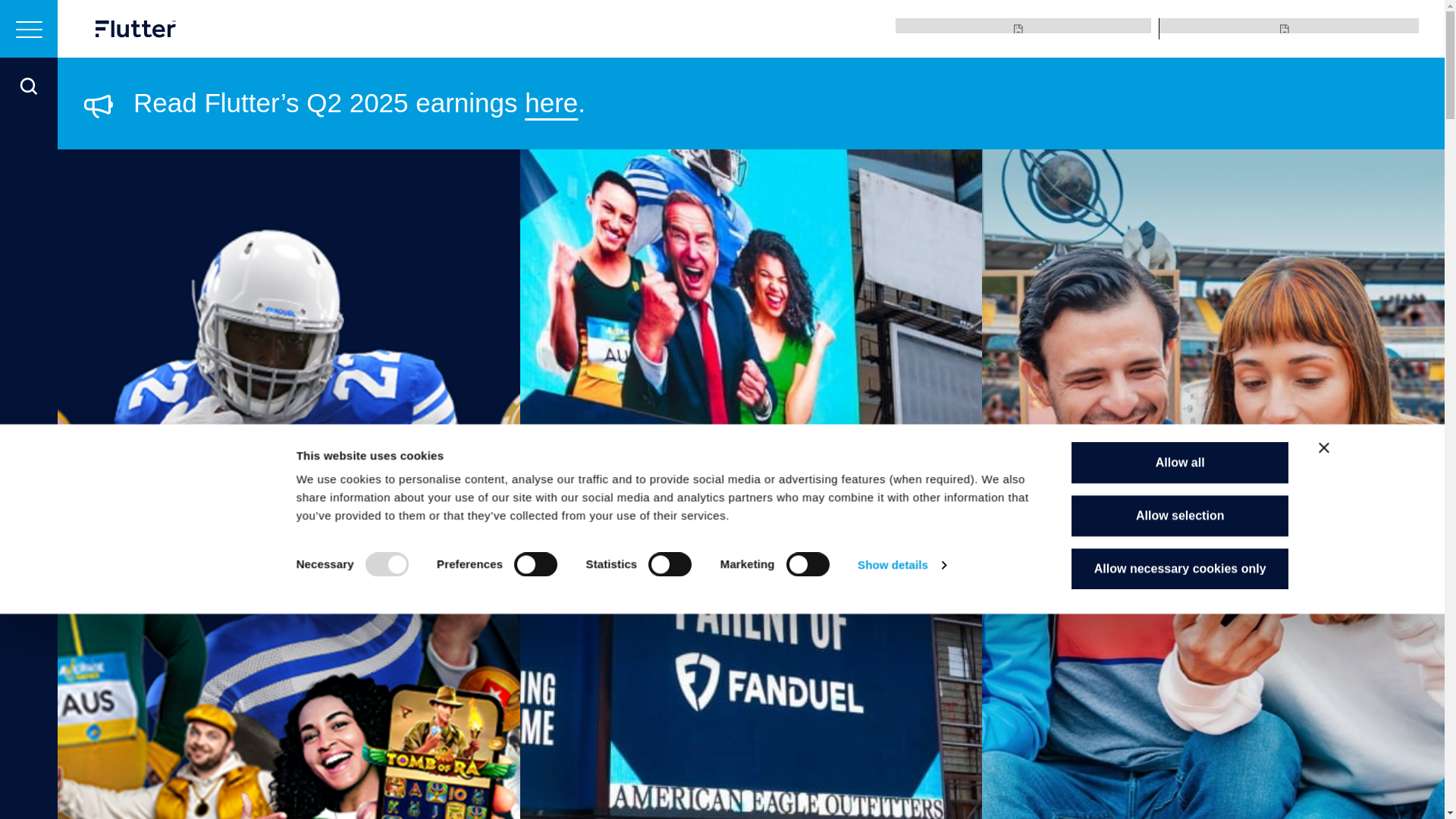 website screenshot of https://flutter.com/