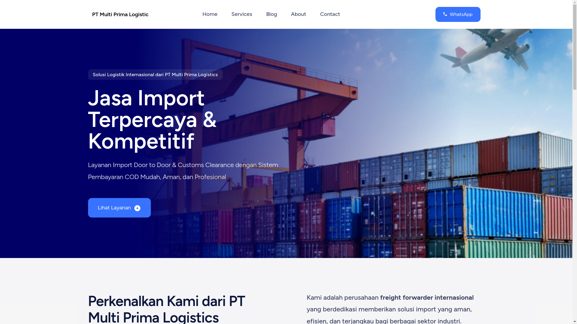 website screenshot of https://jasaimportdoortodoor.site/
