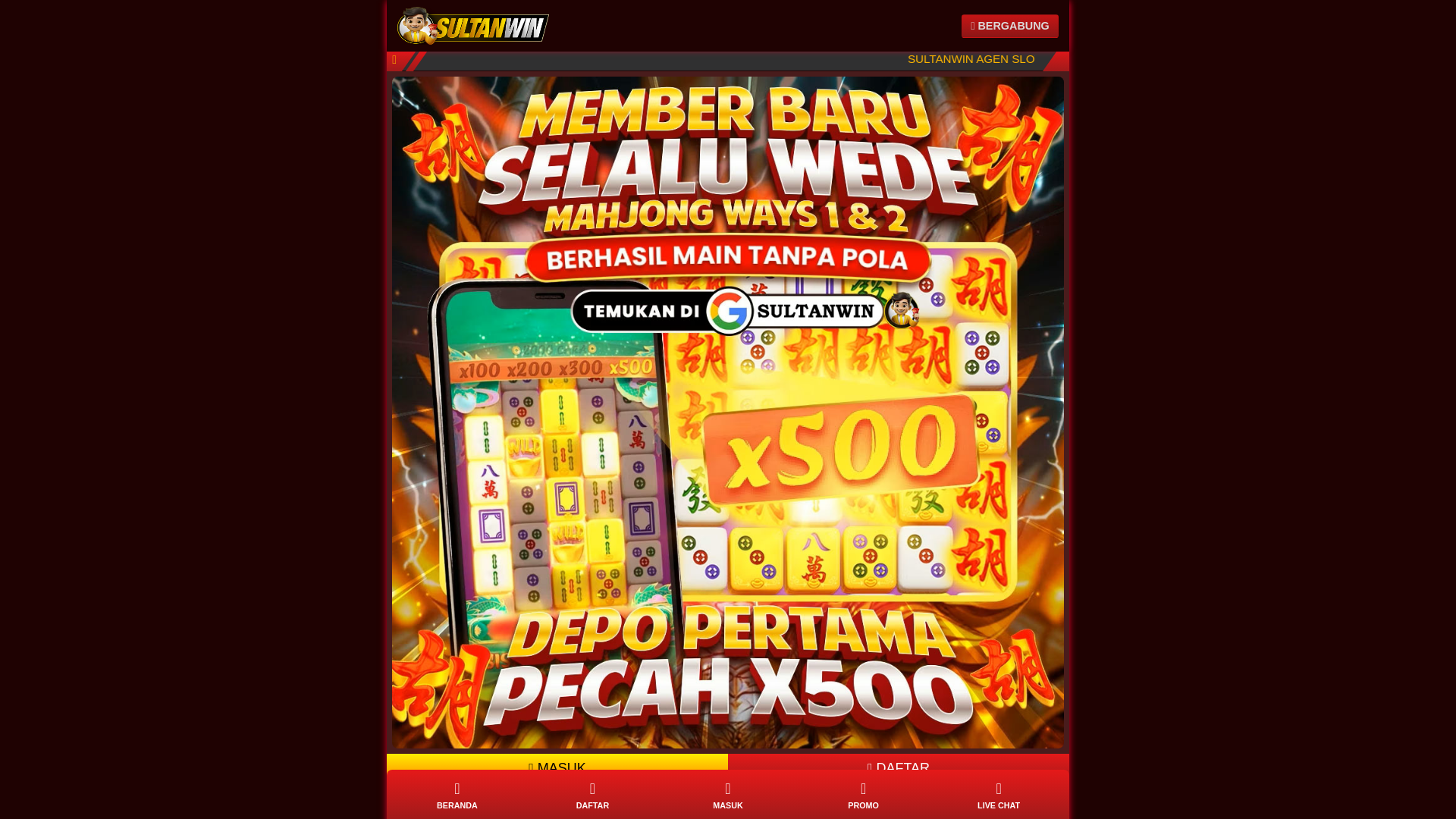 website screenshot of https://sultanwingacor1.pages.dev/