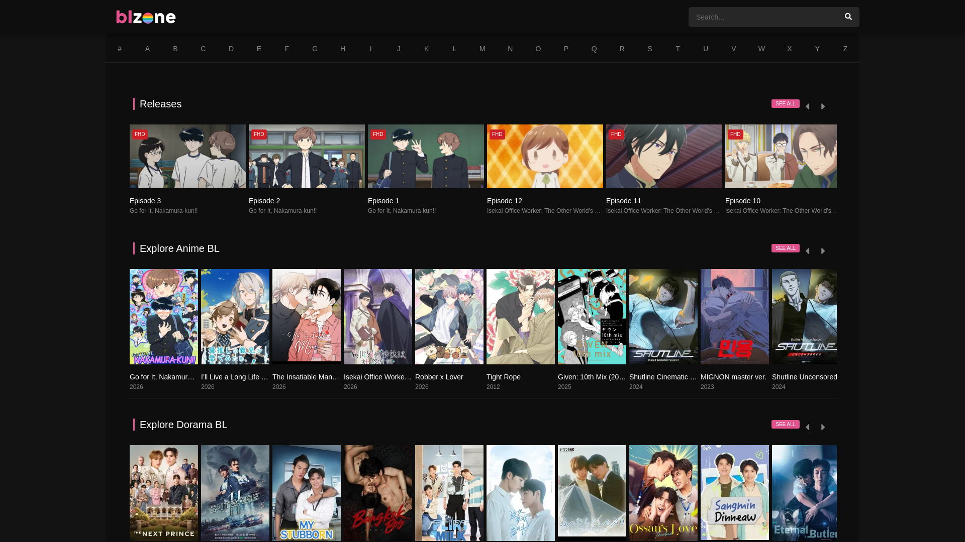 website screenshot of https://blzone.net/