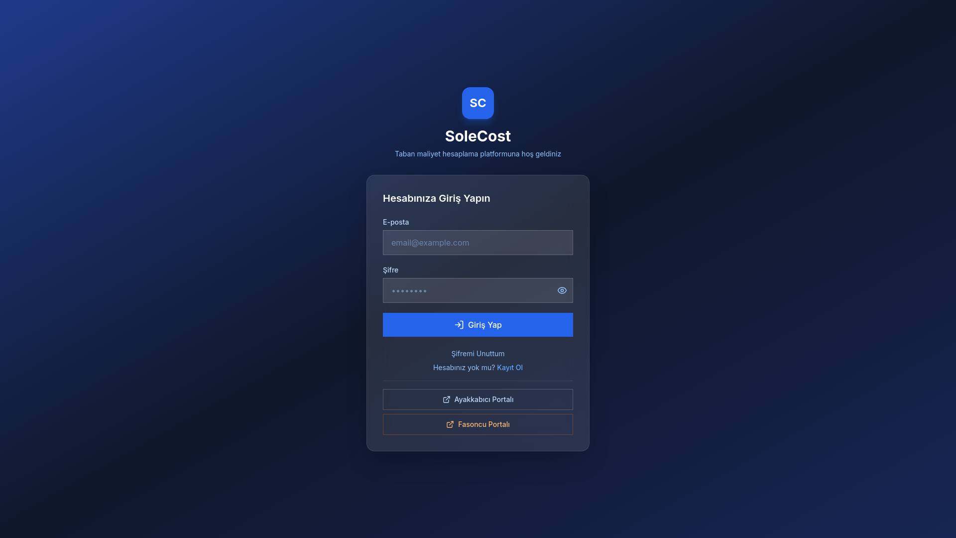 website screenshot of https://solecost.com