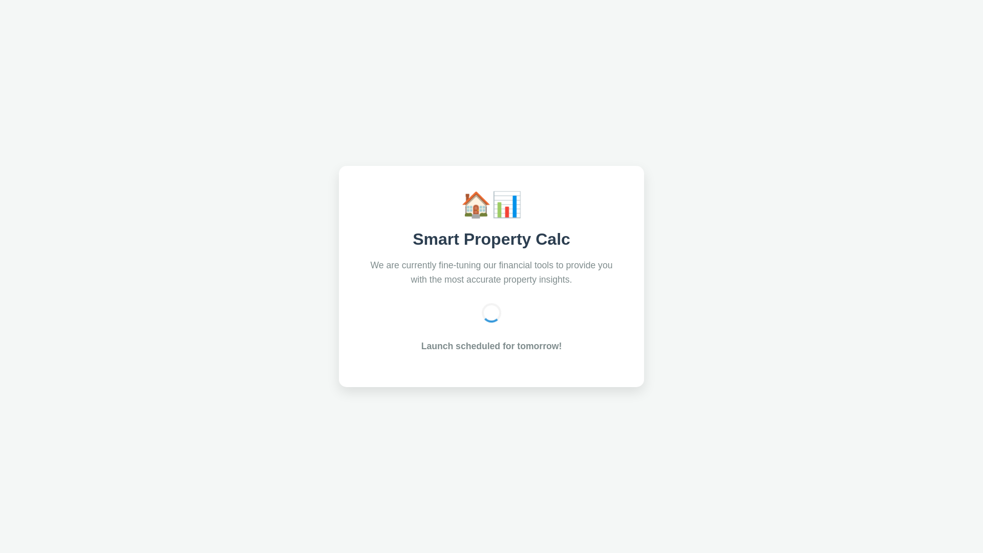 website screenshot of https://smartpropertycalc.com