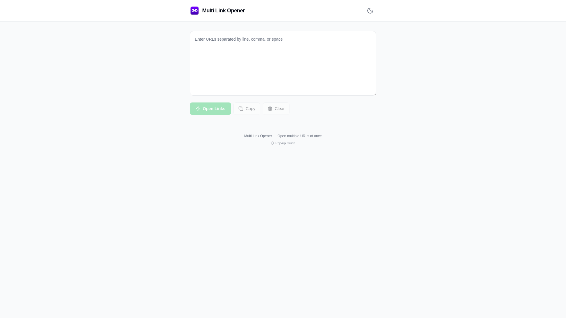 website screenshot of https://multilinkopen.com/
