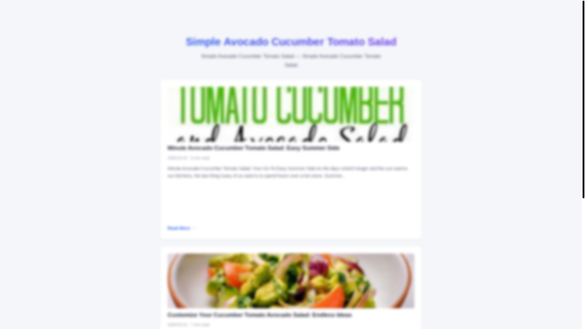 website screenshot of https://simple-avocado-cucumber-tomato-salad.pages.dev/