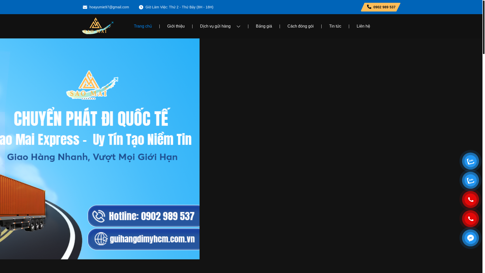 website screenshot of https://chuyenphatsaomaiexpress.vn/