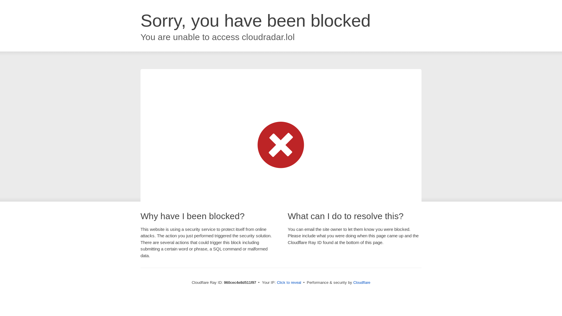website screenshot of https://cloudradar.lol/
