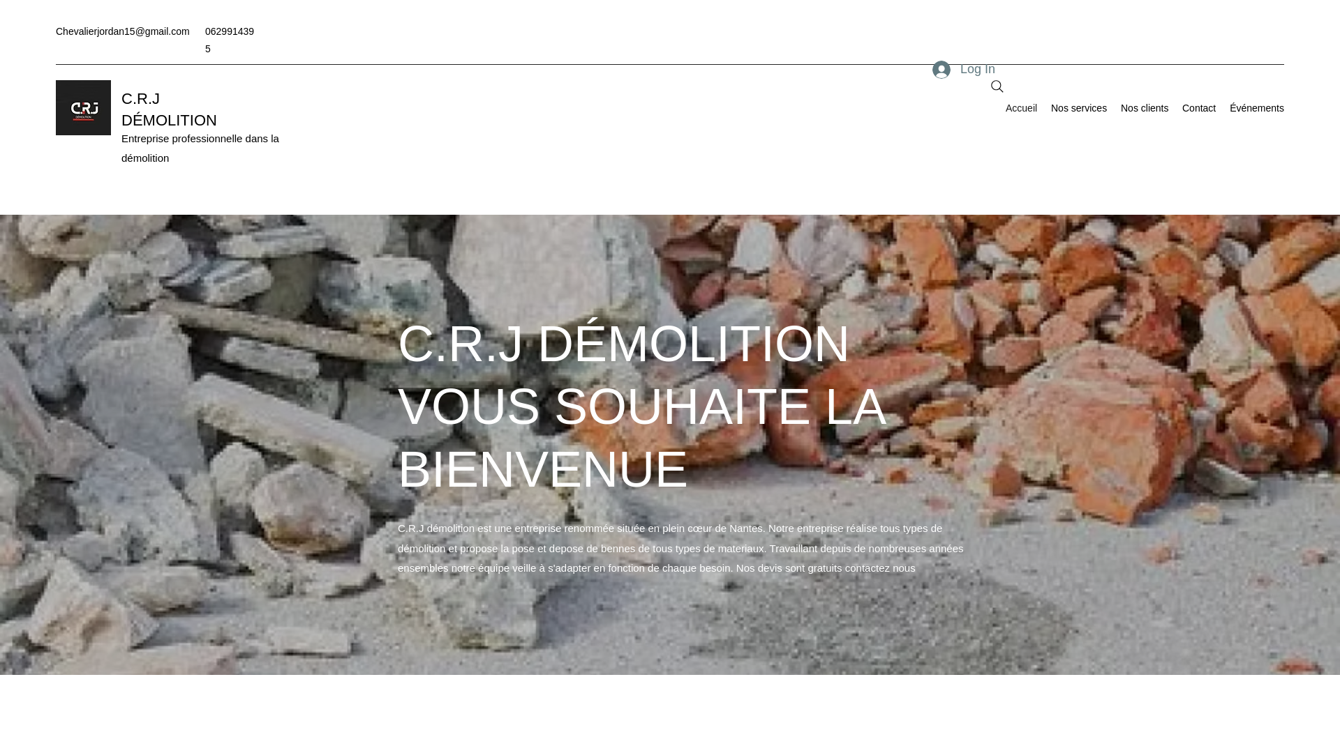 website screenshot of https://crjdemolition.fr/