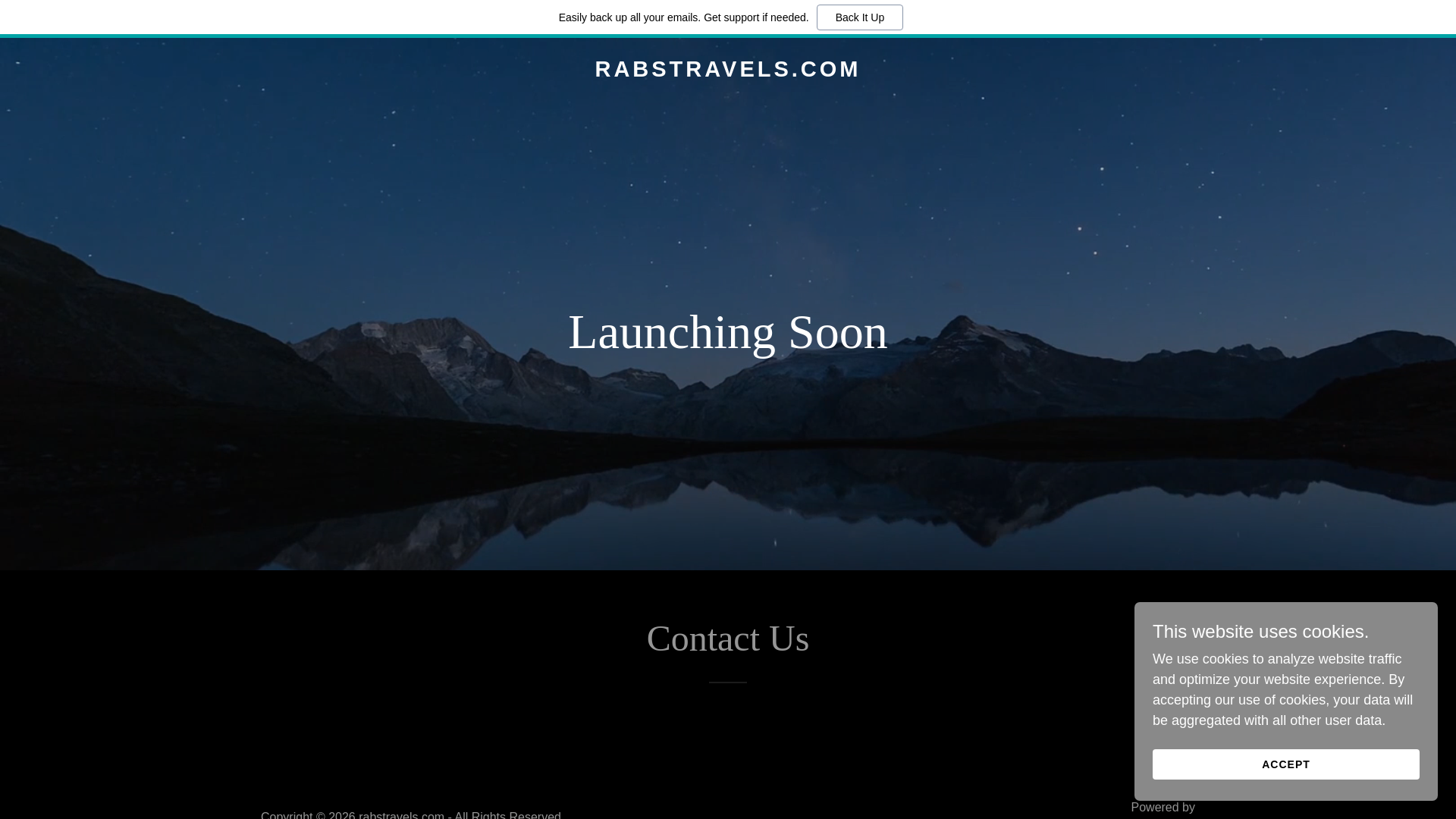 website screenshot of https://rabstravels.com