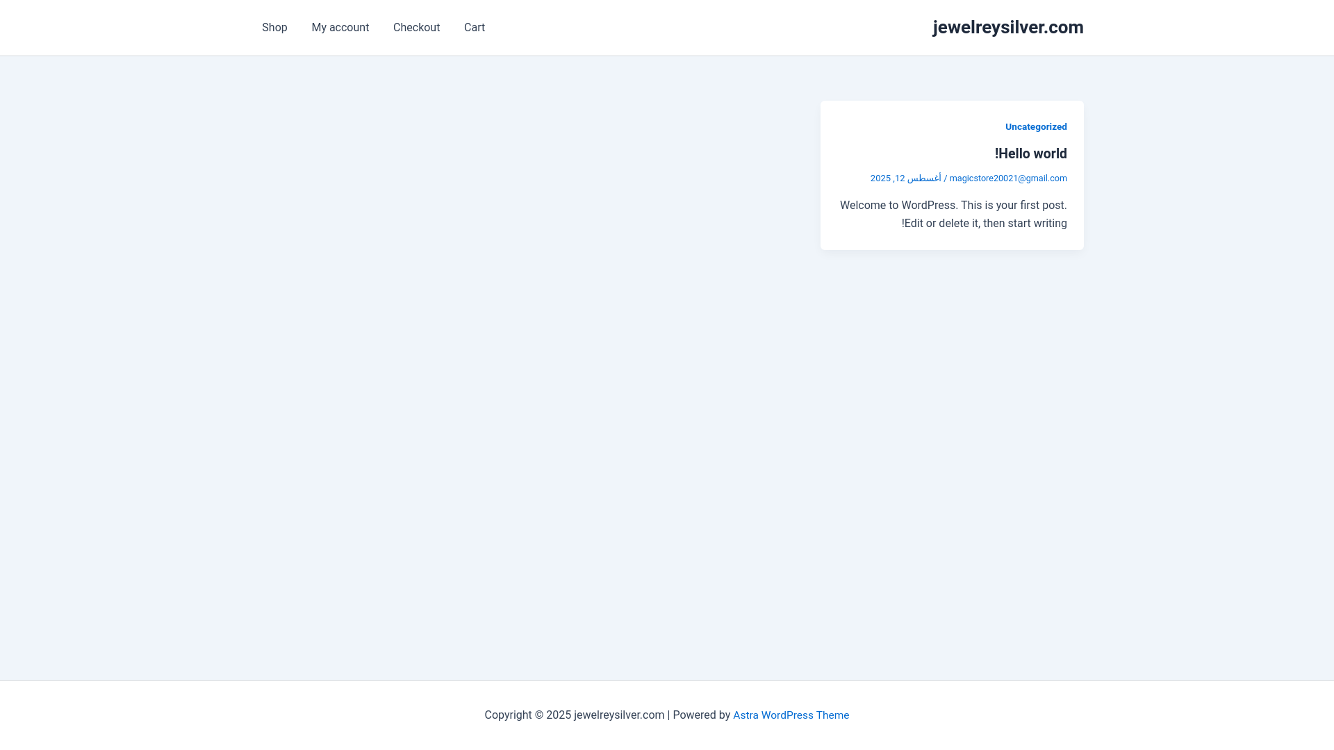 website screenshot of https://jewelreysilver.com/