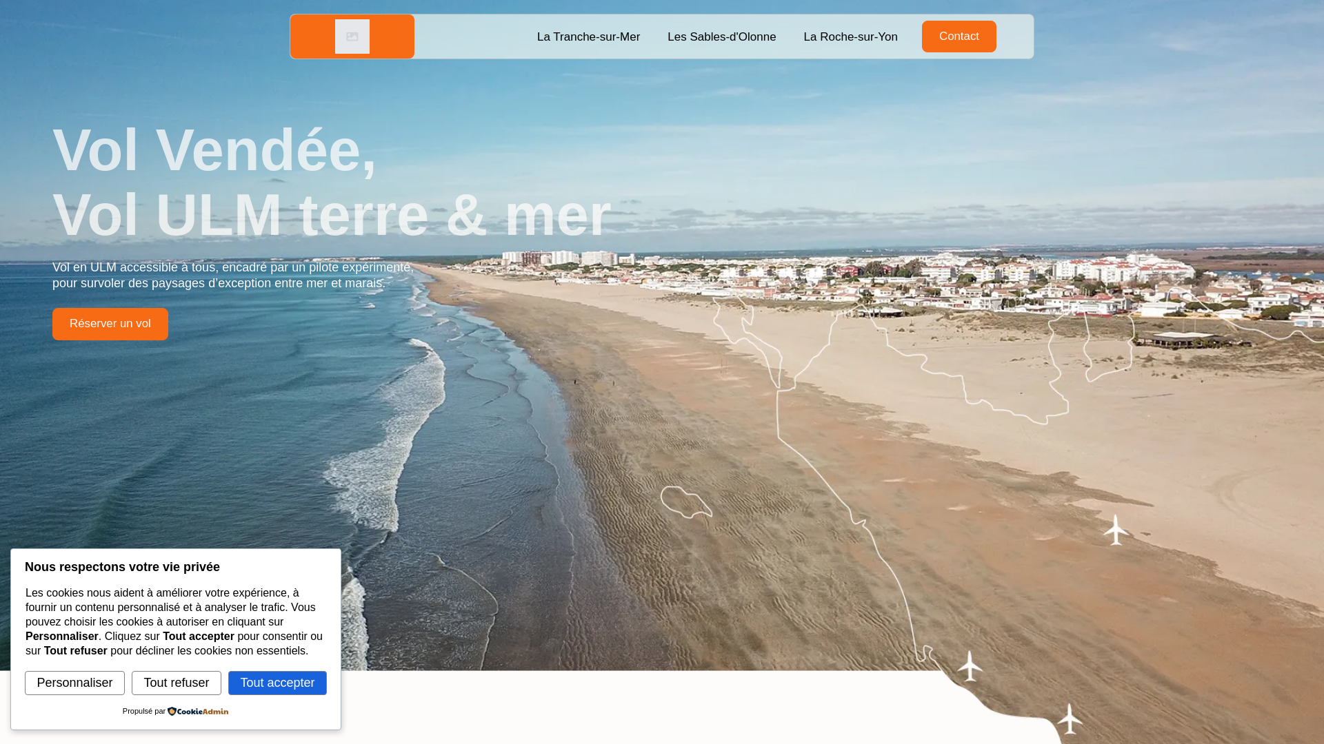 website screenshot of https://volvendee.fr/
