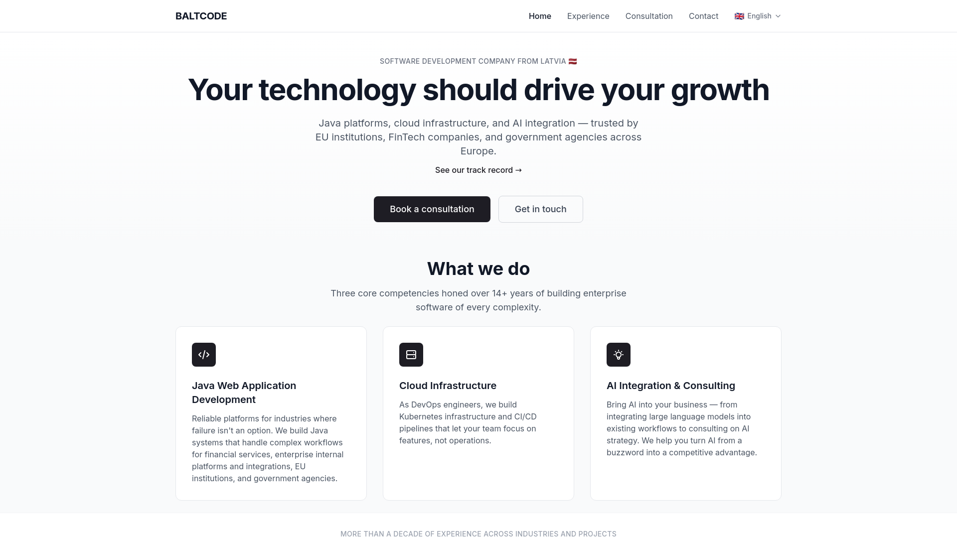 website screenshot of https://baltcode-web.pages.dev/