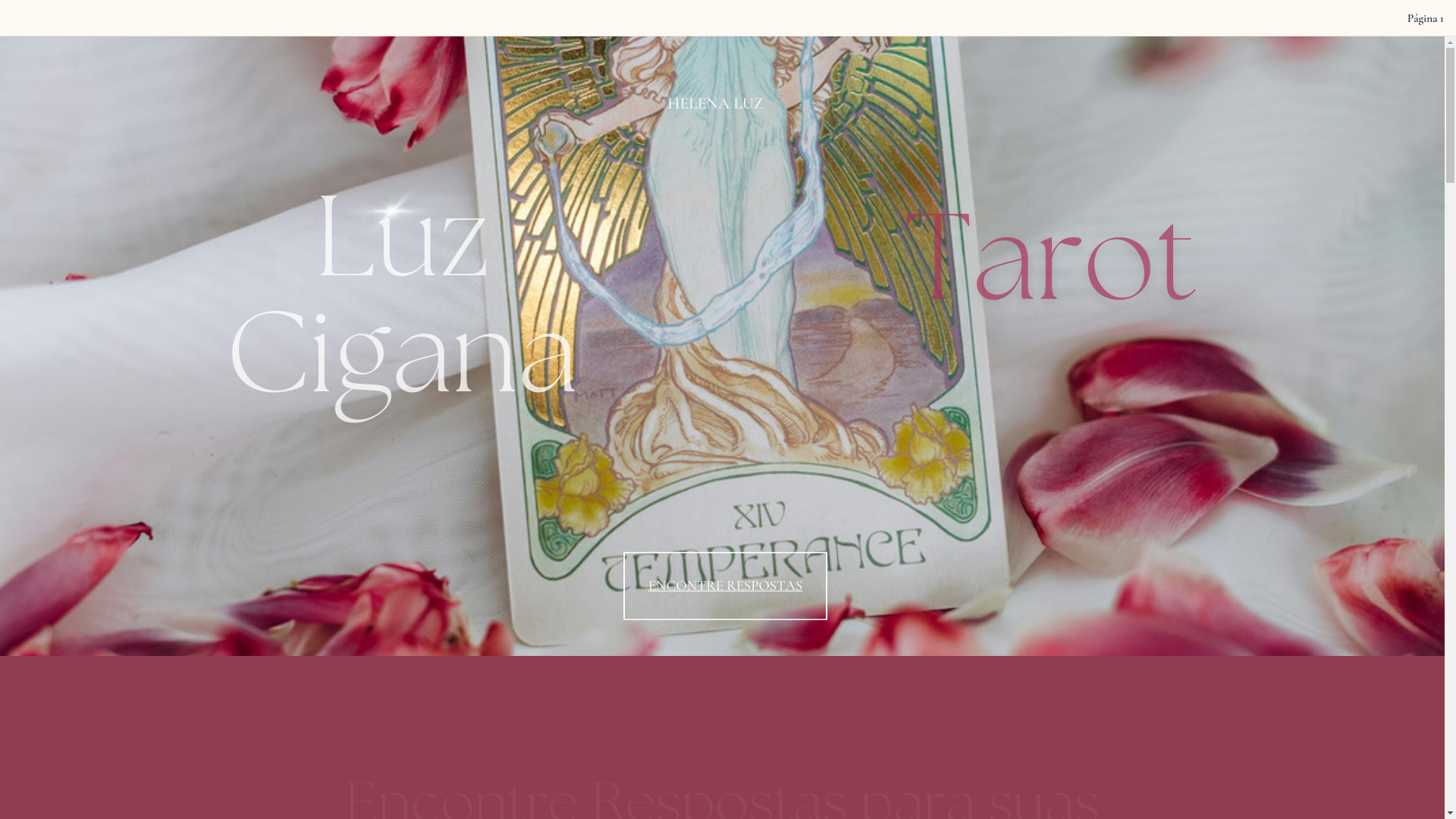 website screenshot of https://luzciganatarot.com/