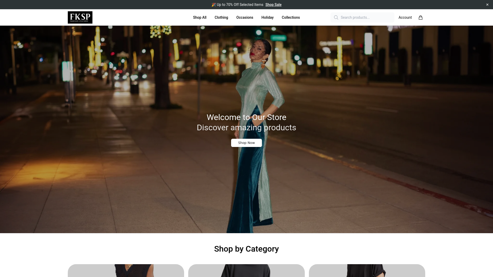 website screenshot of https://fkspdirect.shop/