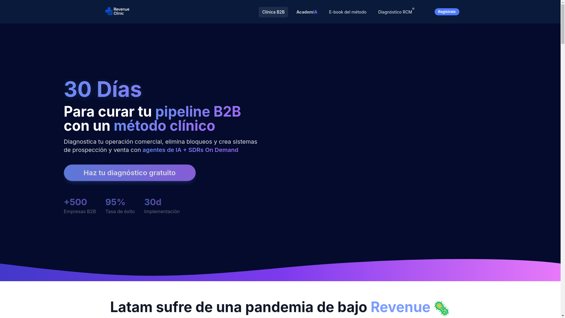 website screenshot of https://revenue-labs.ai/