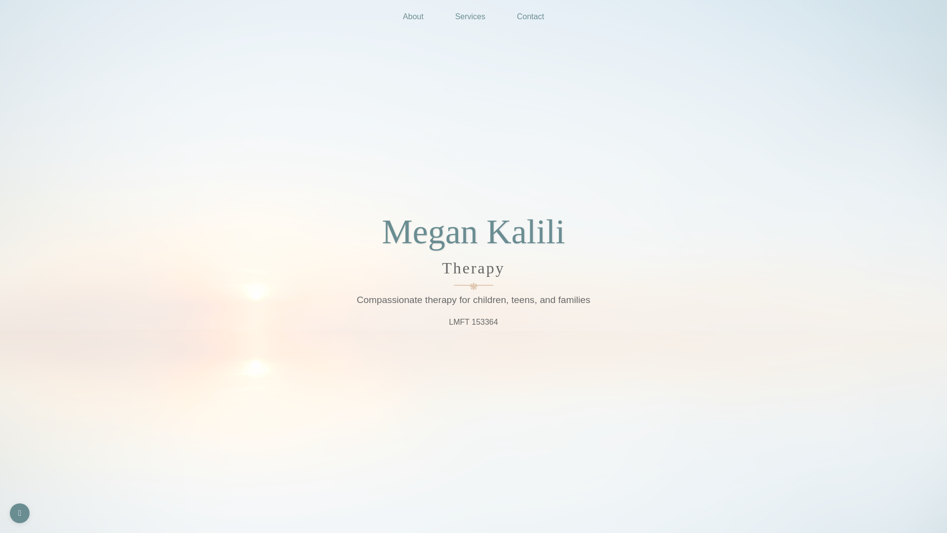 website screenshot of https://megan-kalili-therapy.pages.dev/