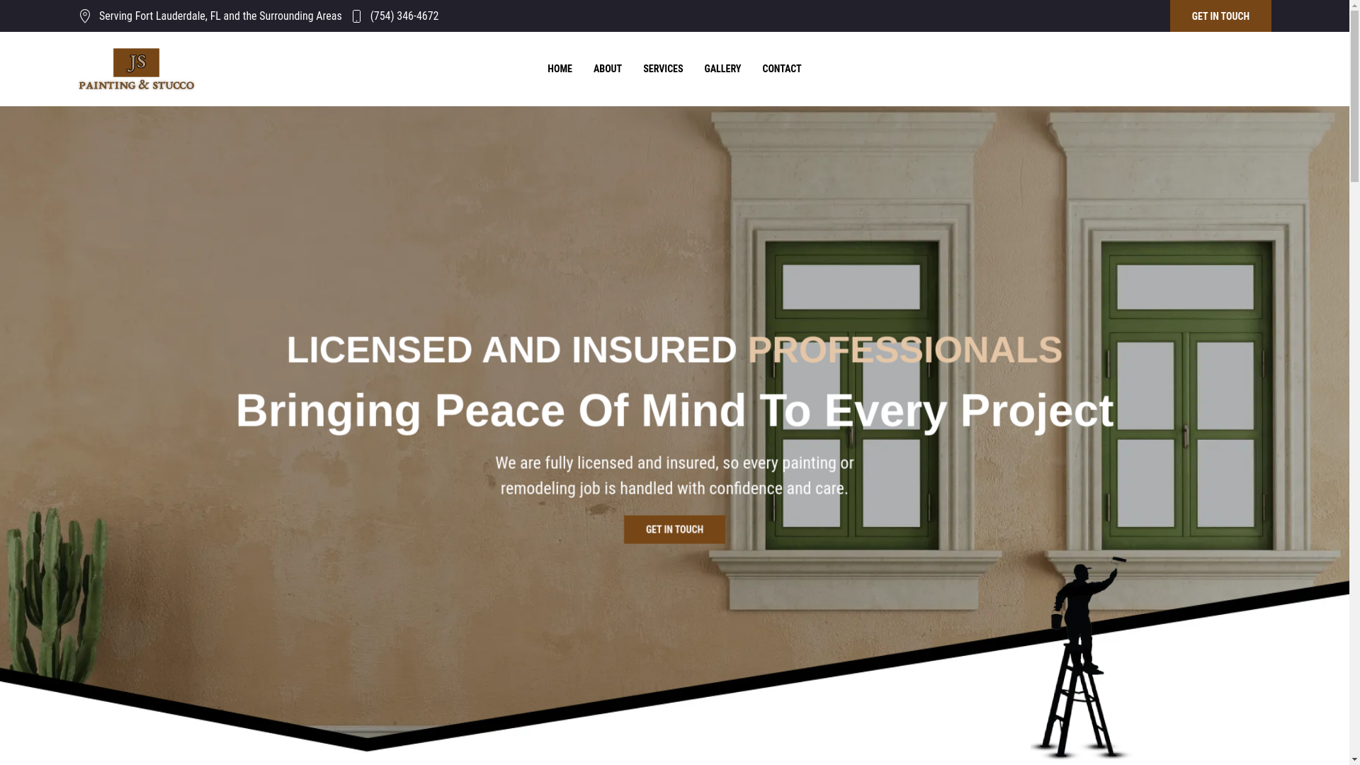 website screenshot of https://jspaintingandstucco.com/