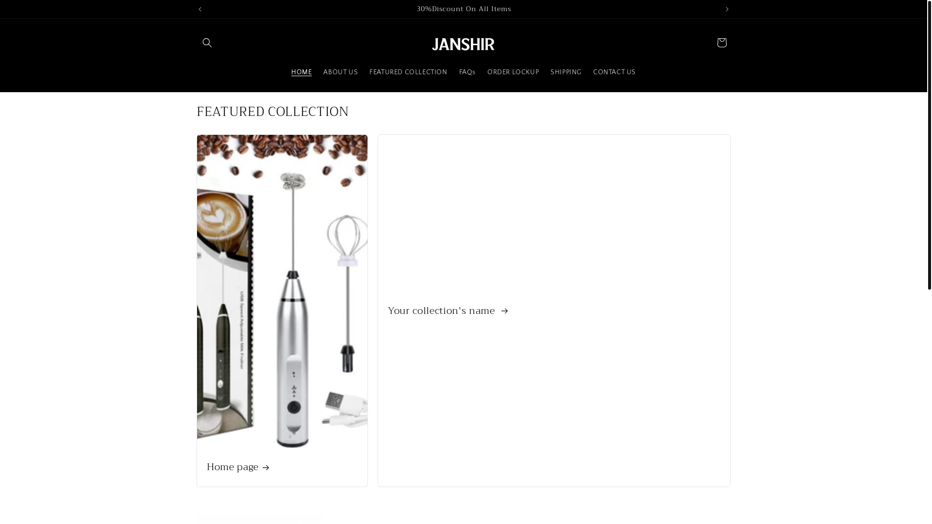 website screenshot of https://janshir.com/