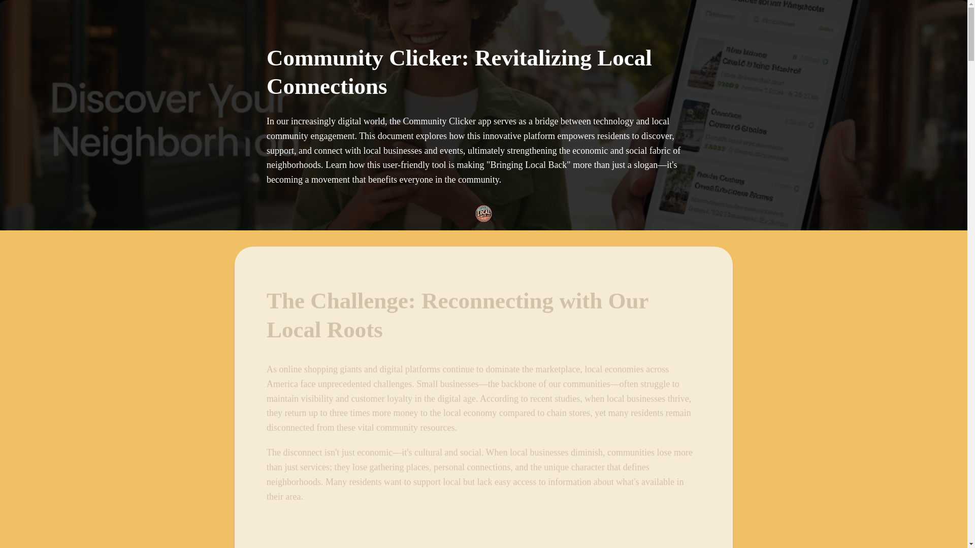website screenshot of https://communityclicker.net/