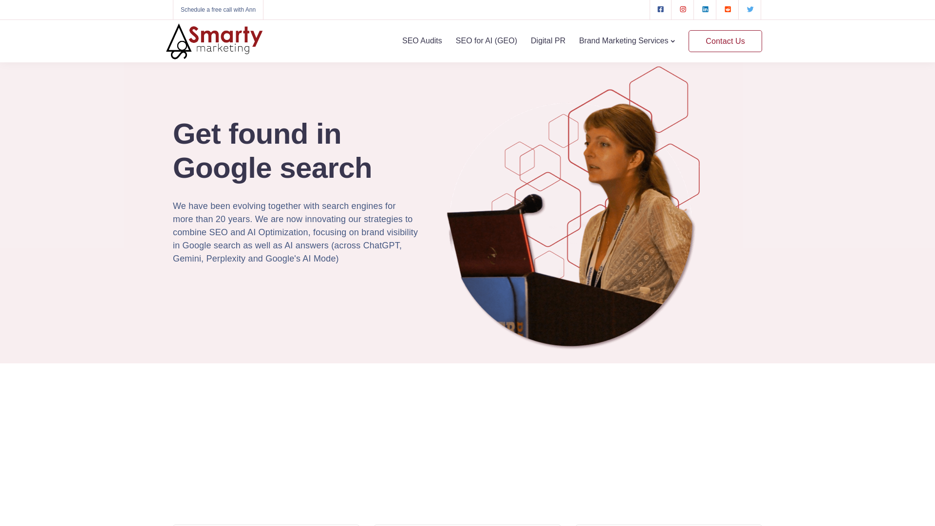 website screenshot of https://smartymarketinglive.info/