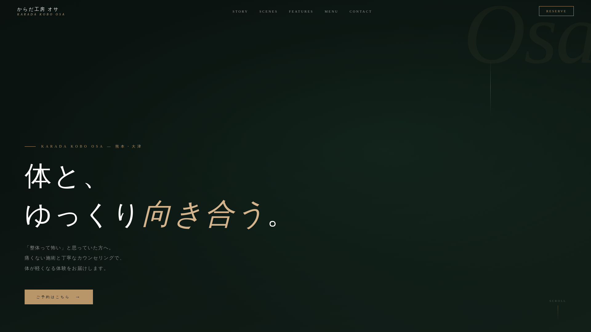 website screenshot of https://karada-kobo-osa.com/