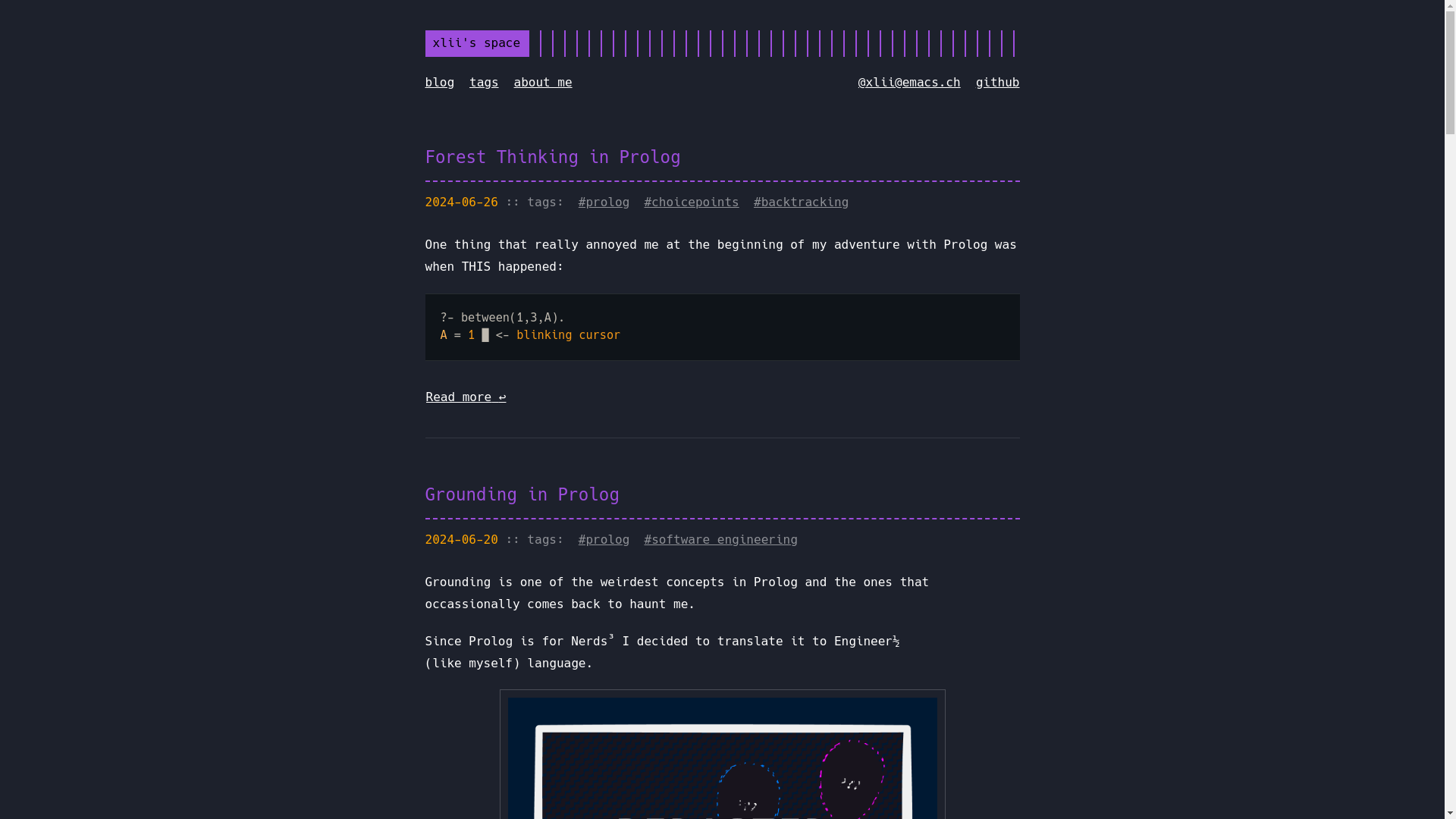 website screenshot of https://xlii-space.pages.dev/
