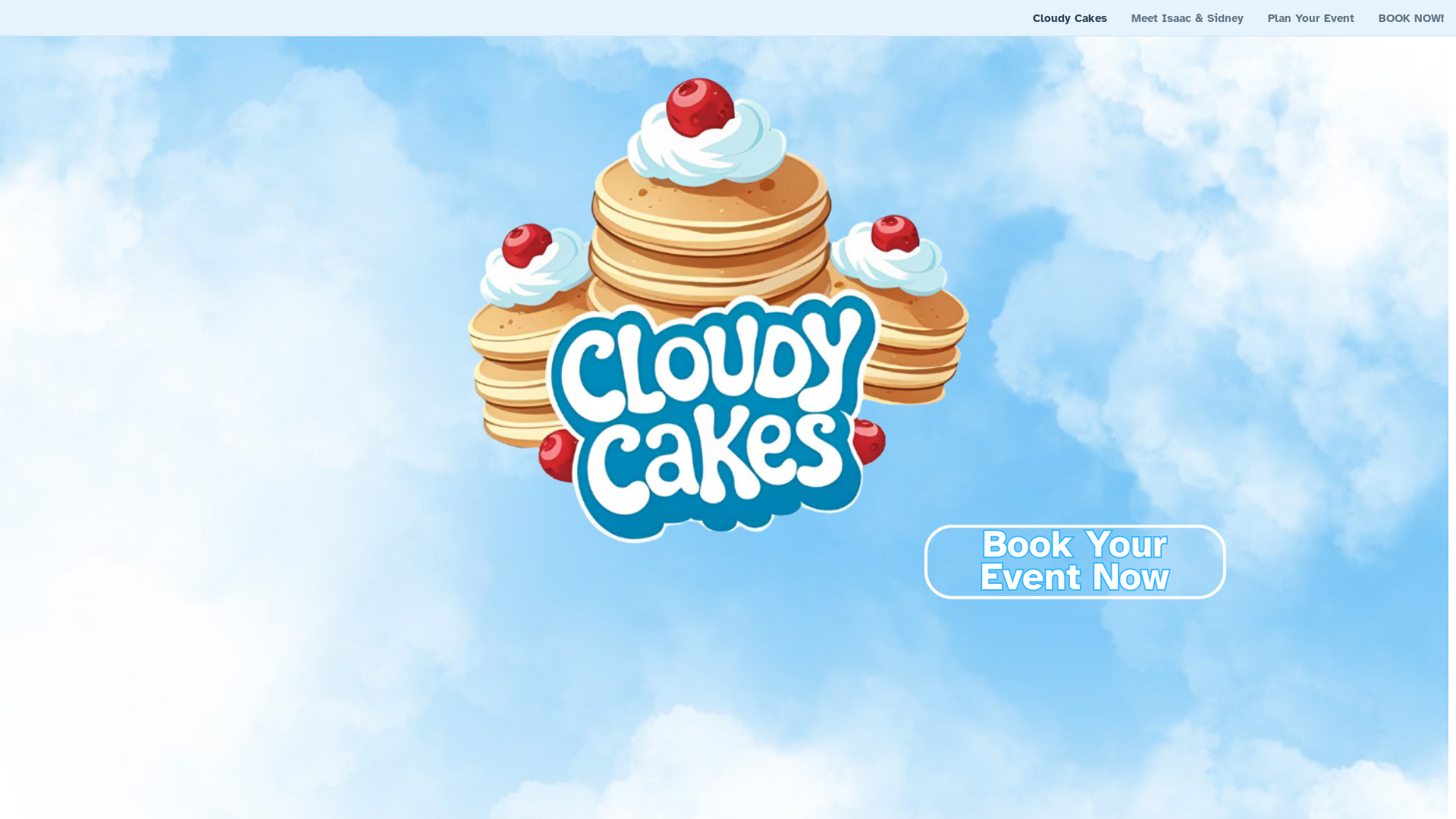 website screenshot of https://cloudycakess.com/