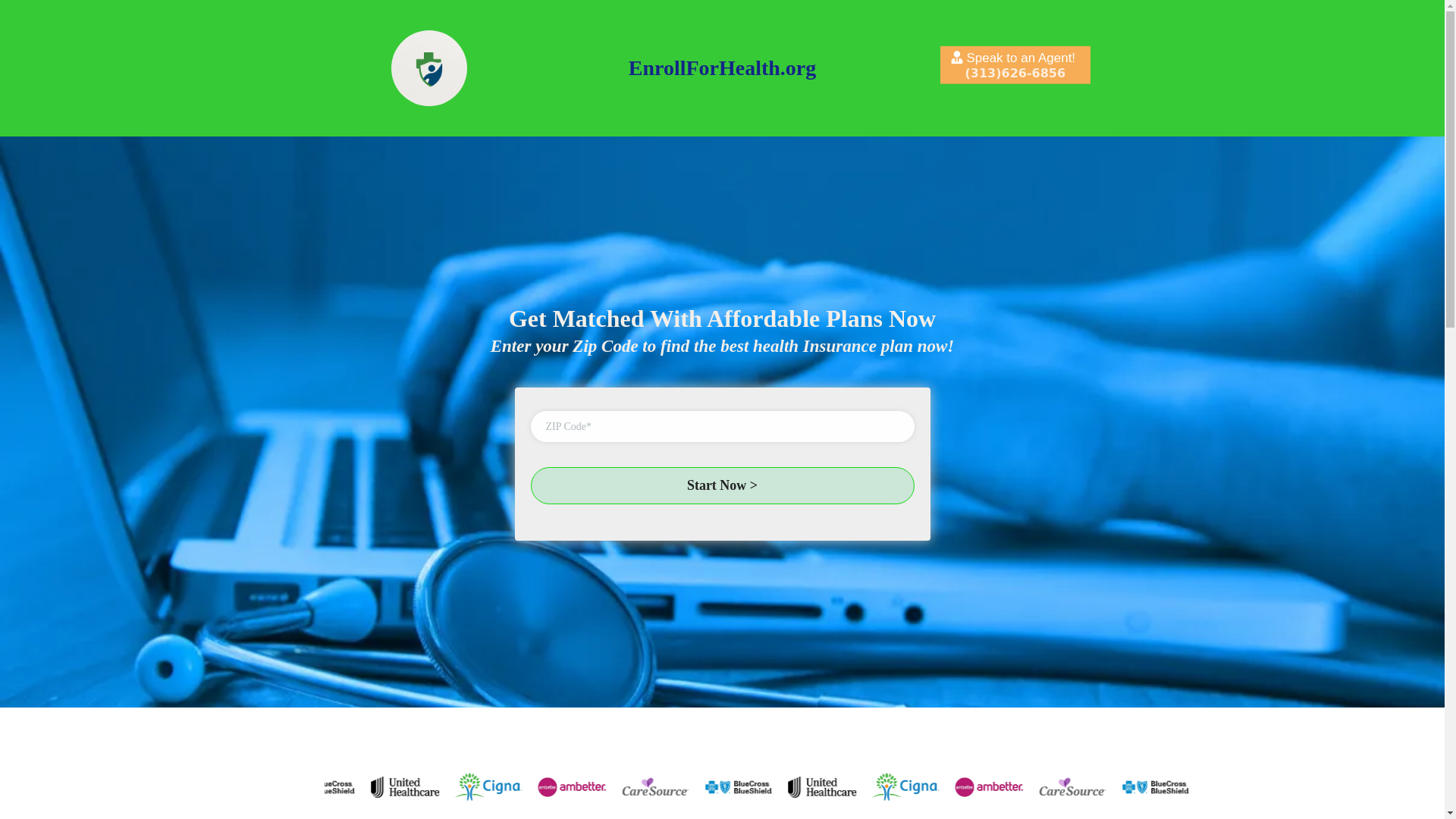 website screenshot of https://enrollforhealth.org/