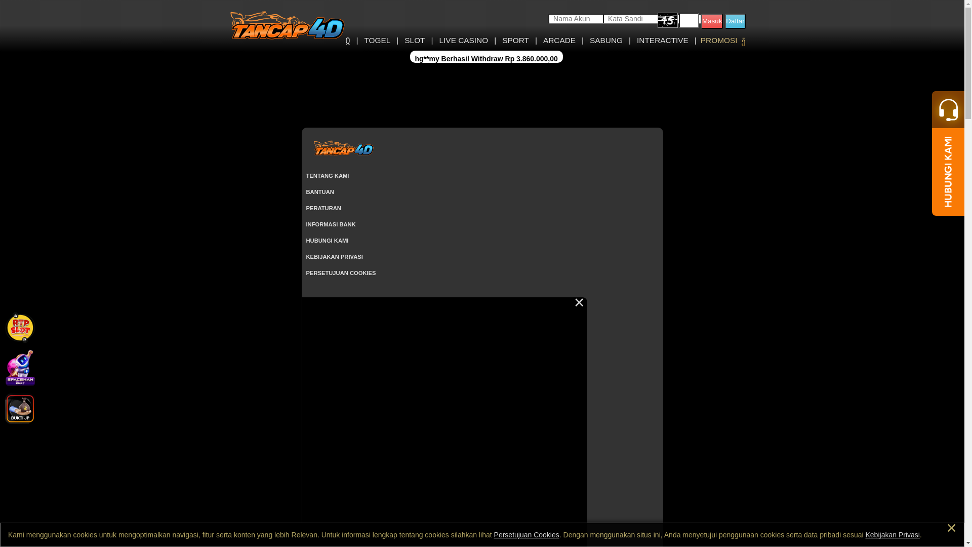 website screenshot of https://tancap4dpro.space/