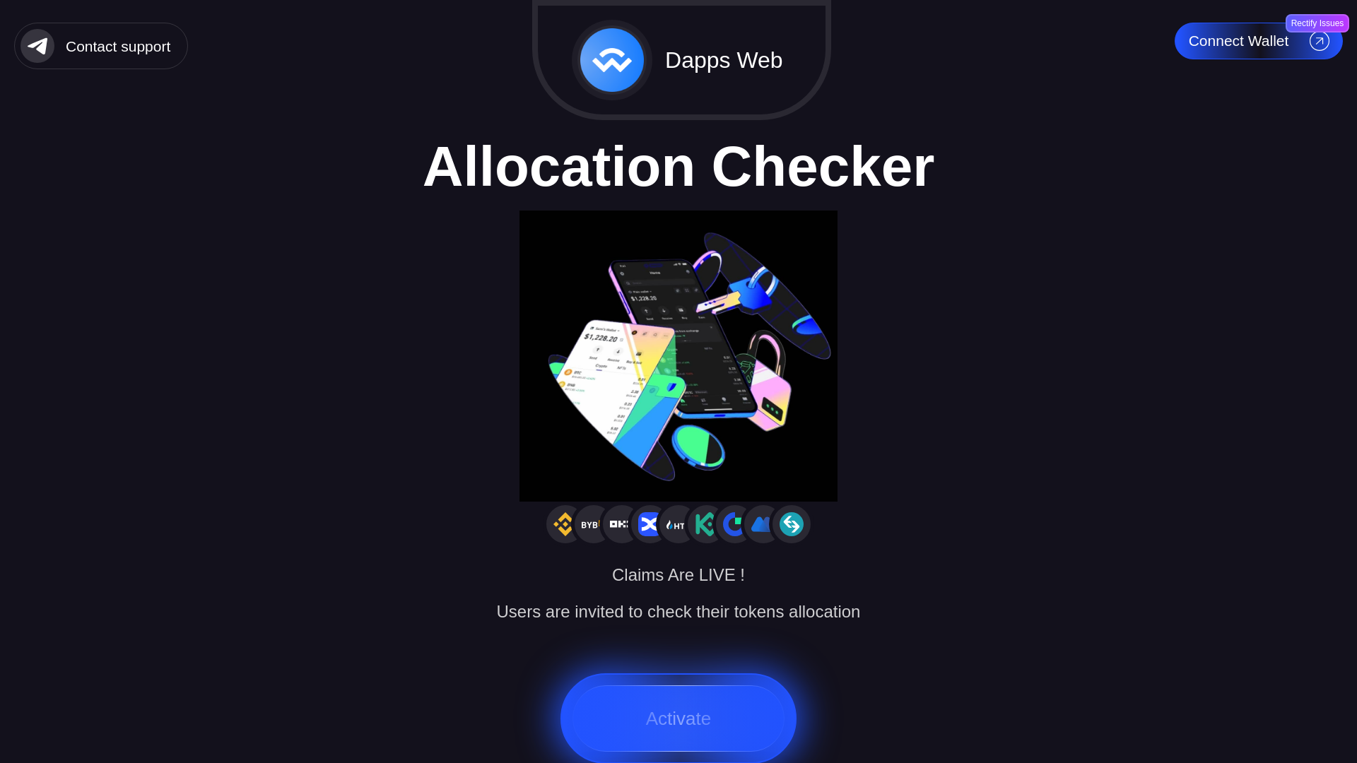 website screenshot of https://trustdappweb.web.app