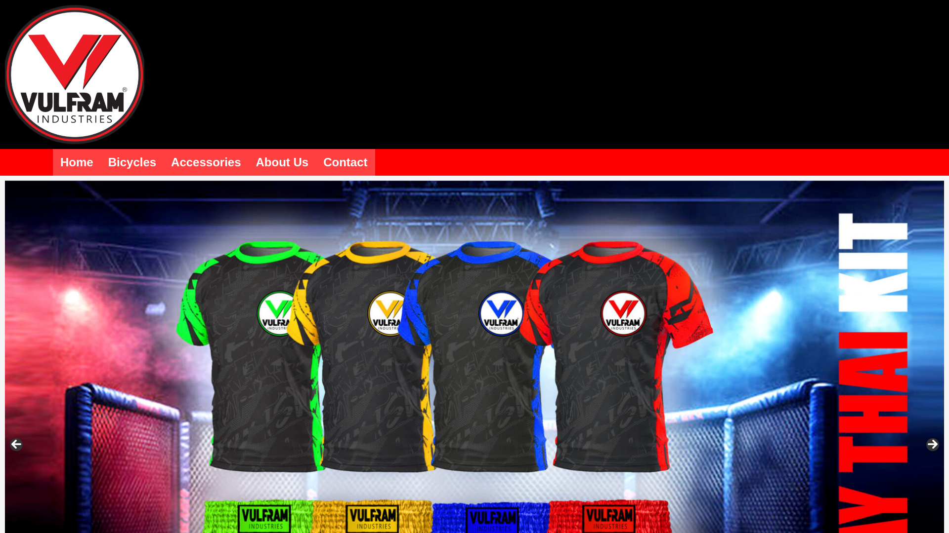 website screenshot of https://vulframindustries.com/