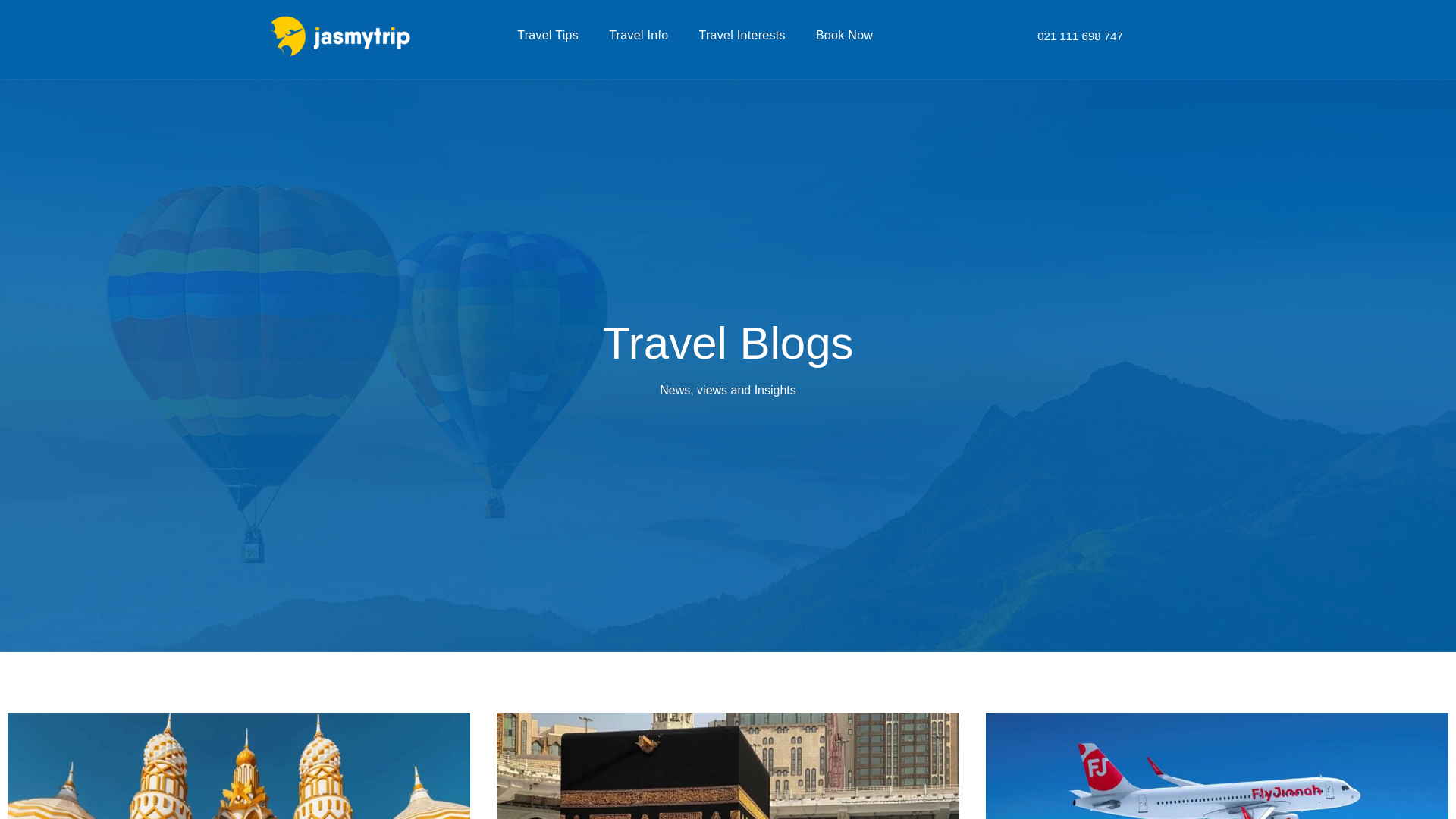 website screenshot of https://blog.jasmytrip.com