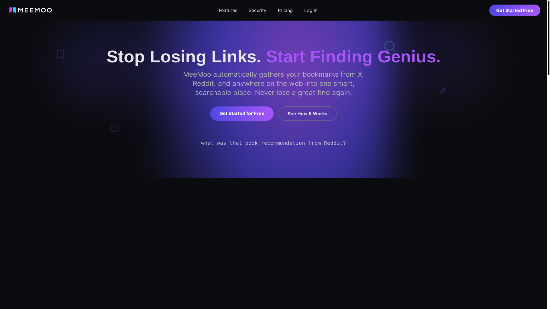 website screenshot of https://meemoo.ai/