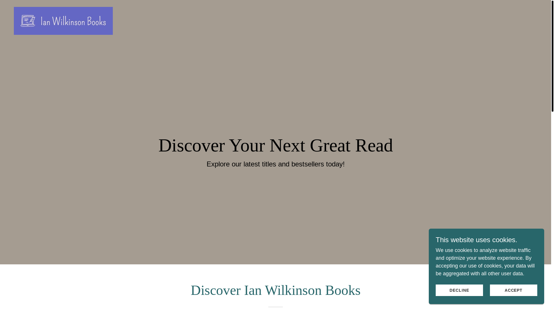 website screenshot of https://ianwilkinsonbooks.co.uk/