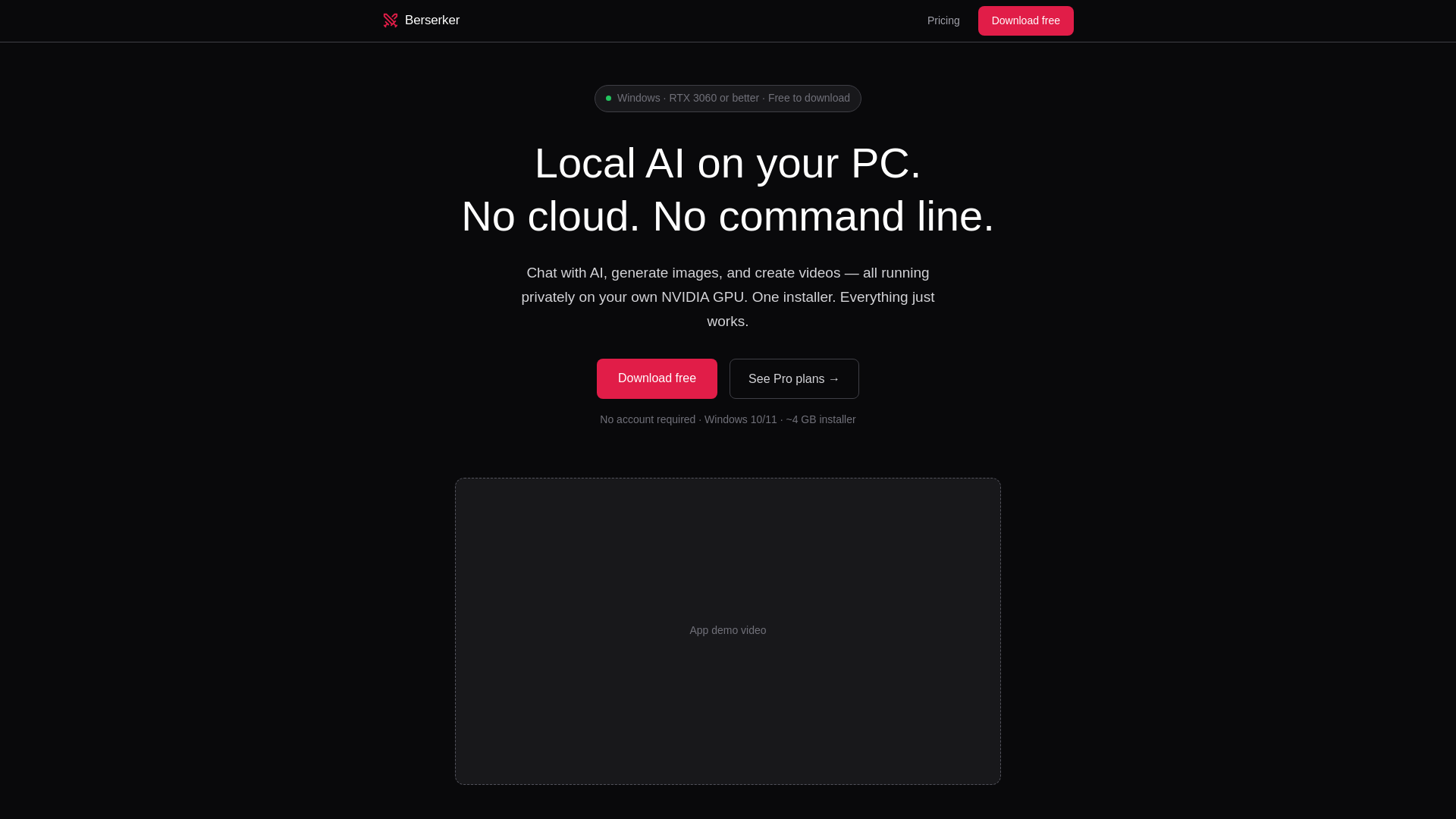 website screenshot of https://berserker-app.pages.dev/