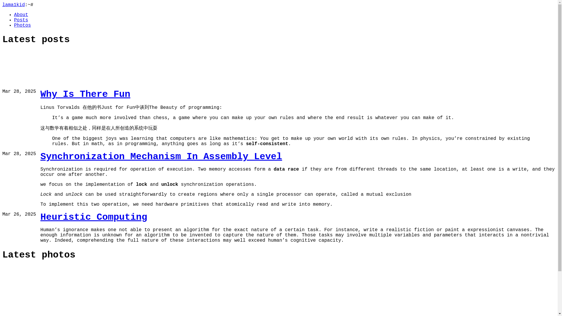 website screenshot of https://lama1kid.pages.dev/