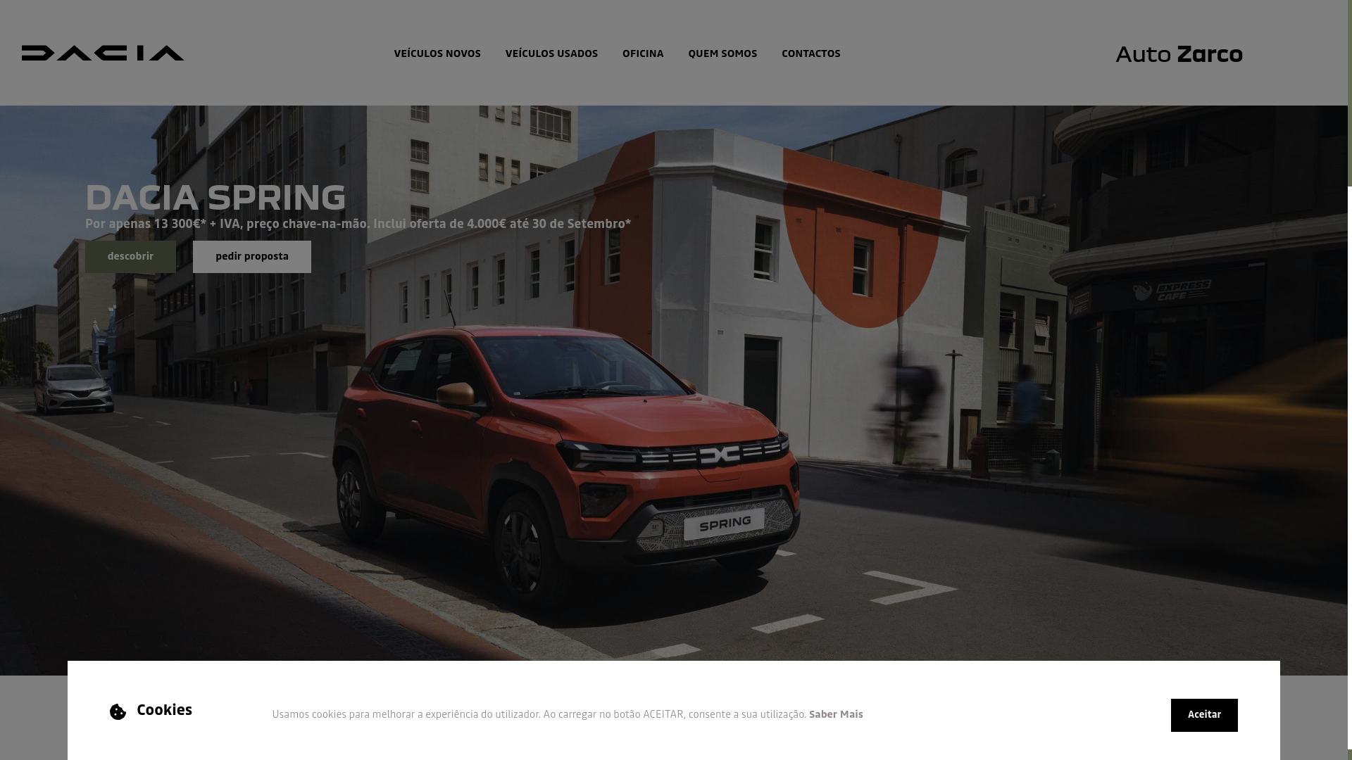 website screenshot of https://daciazarco.pages.dev/