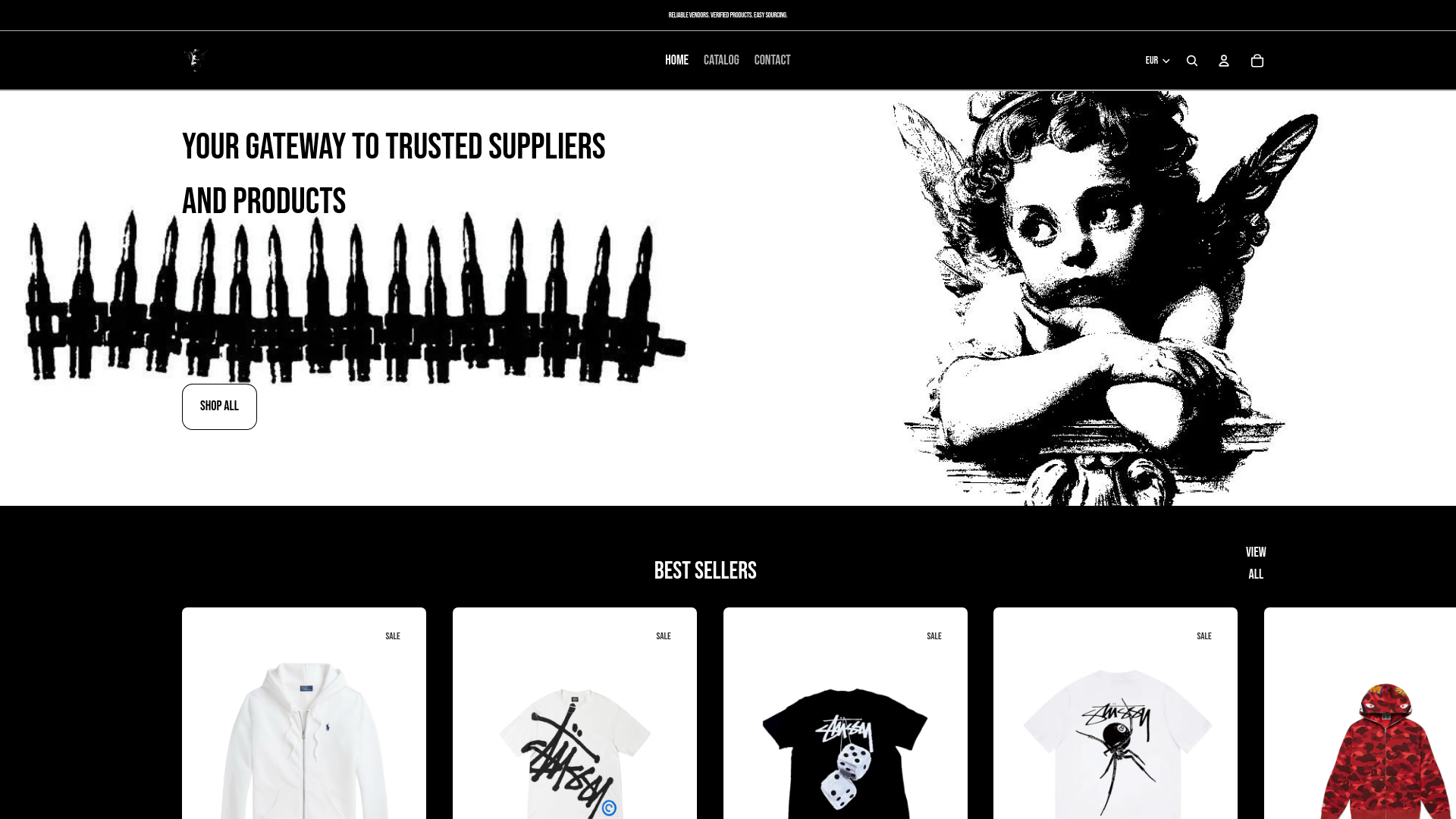 website screenshot of https://angelsin.store/