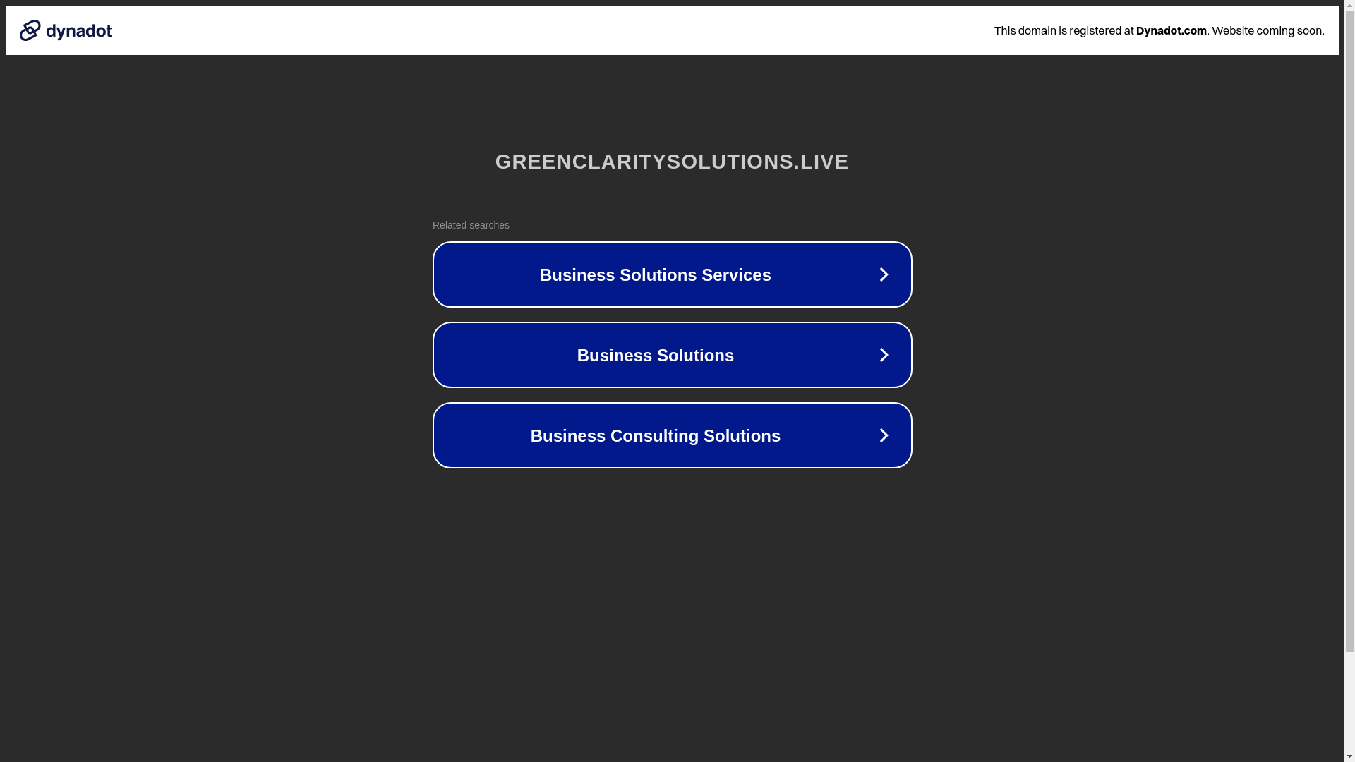 website screenshot of https://greenclaritysolutions.live/
