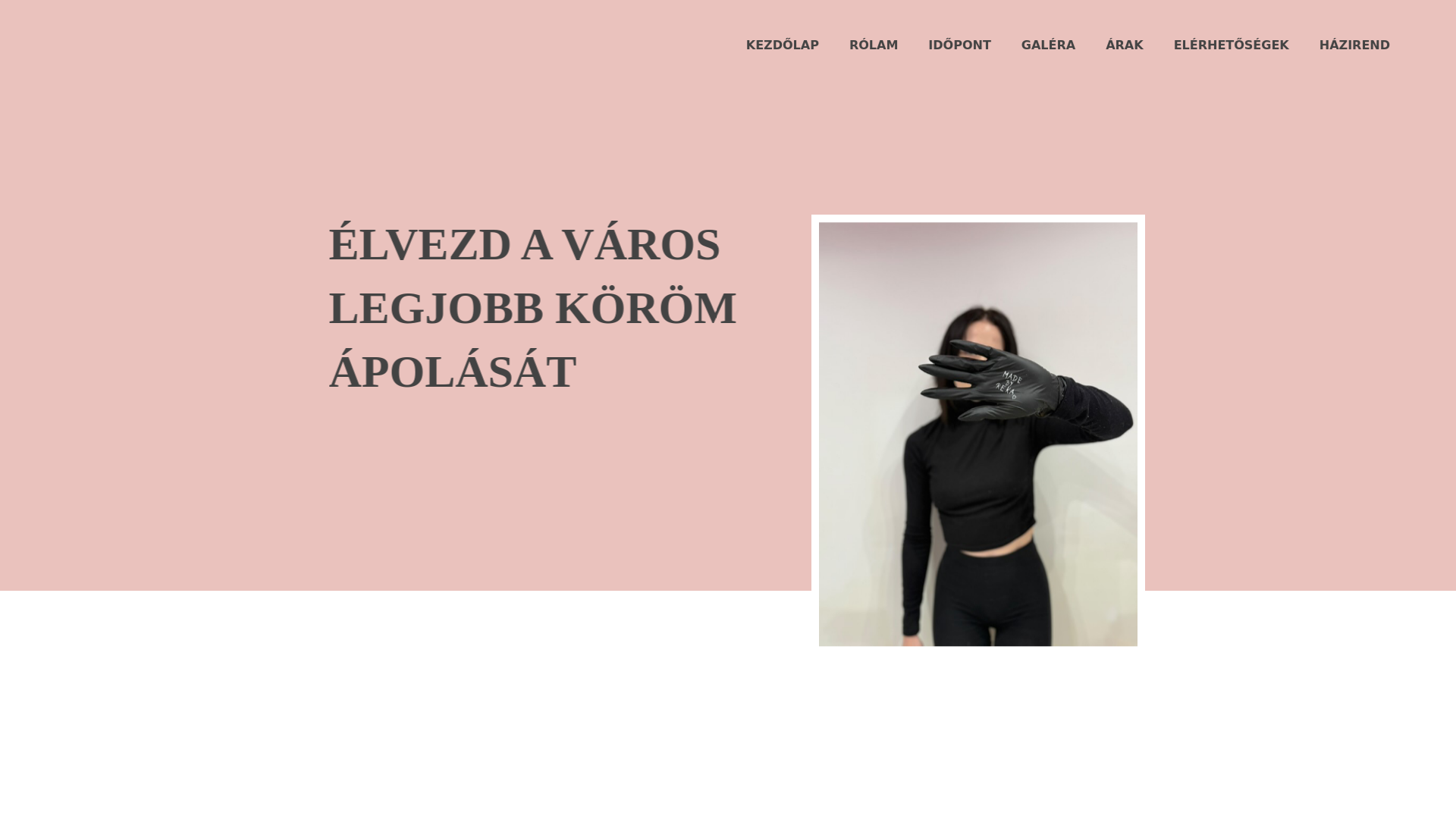 website screenshot of https://madebyreka.hu/