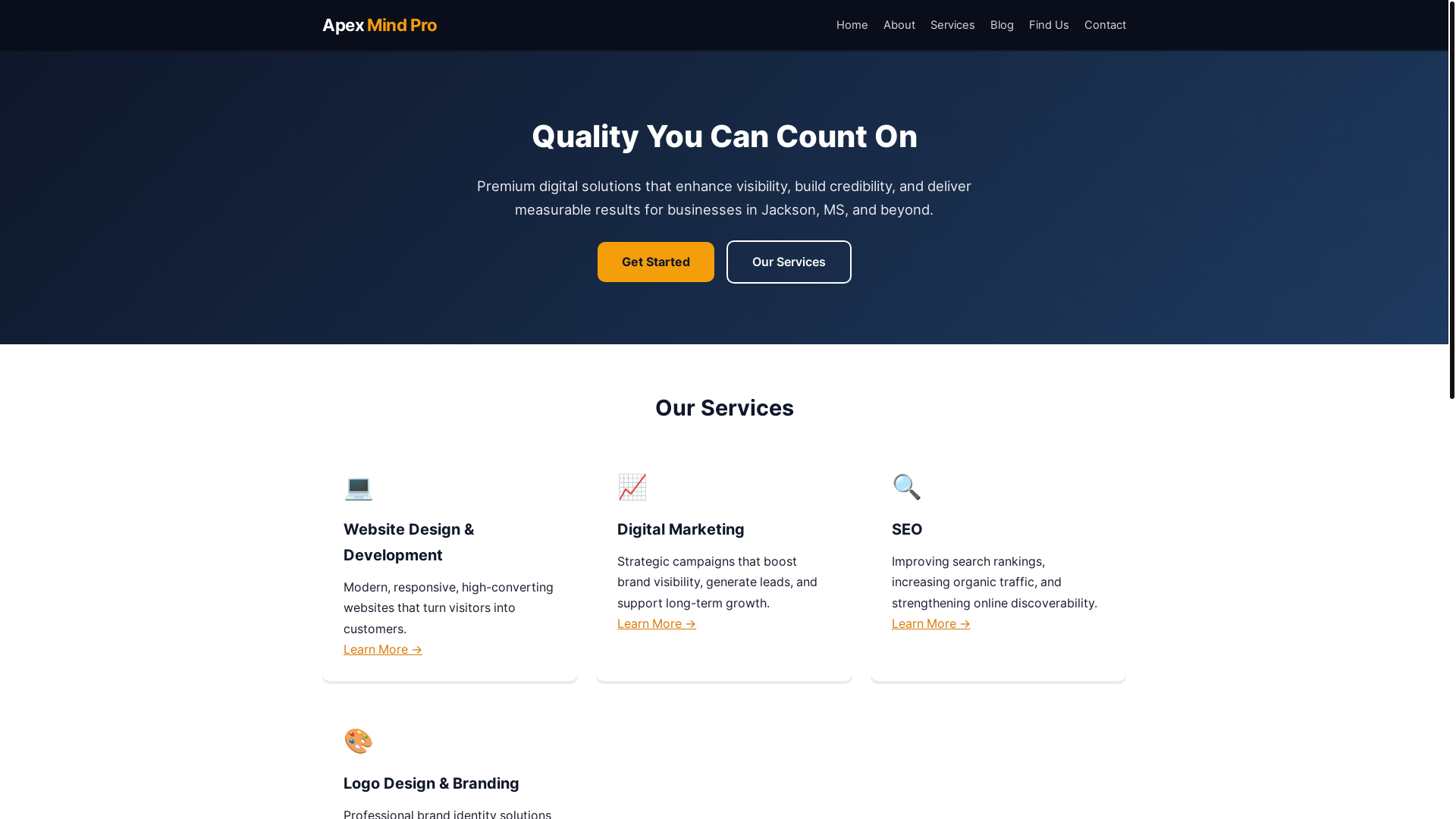 website screenshot of https://apex-mind-pro.pages.dev/