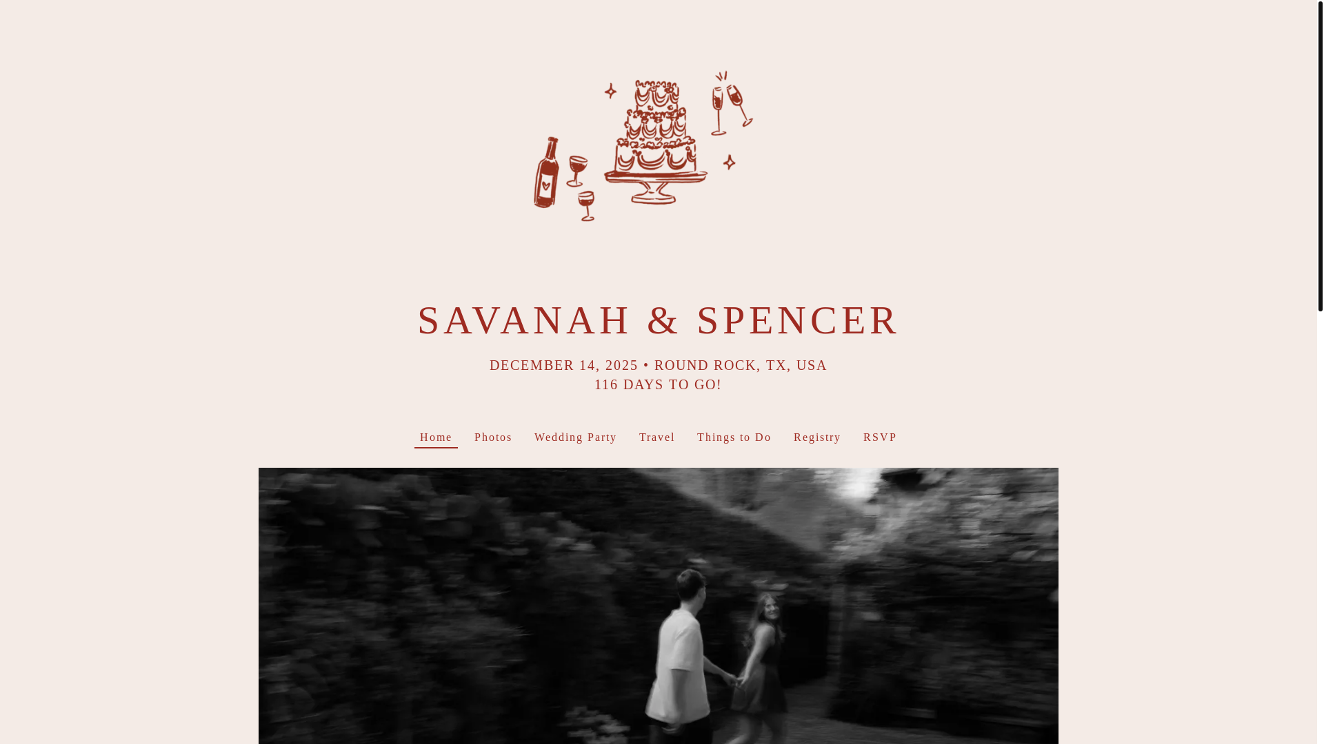 website screenshot of https://savanahandspencer.us/