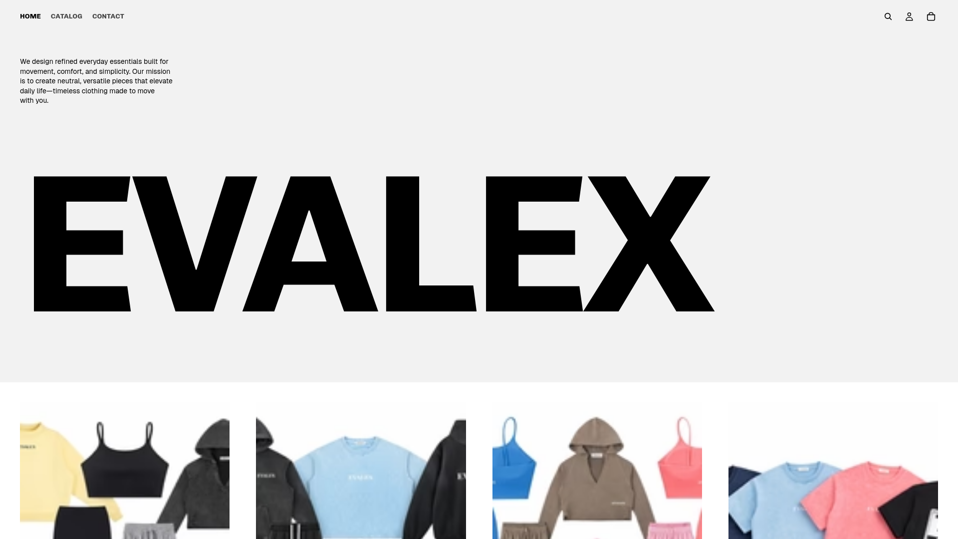 website screenshot of https://evalex.us/