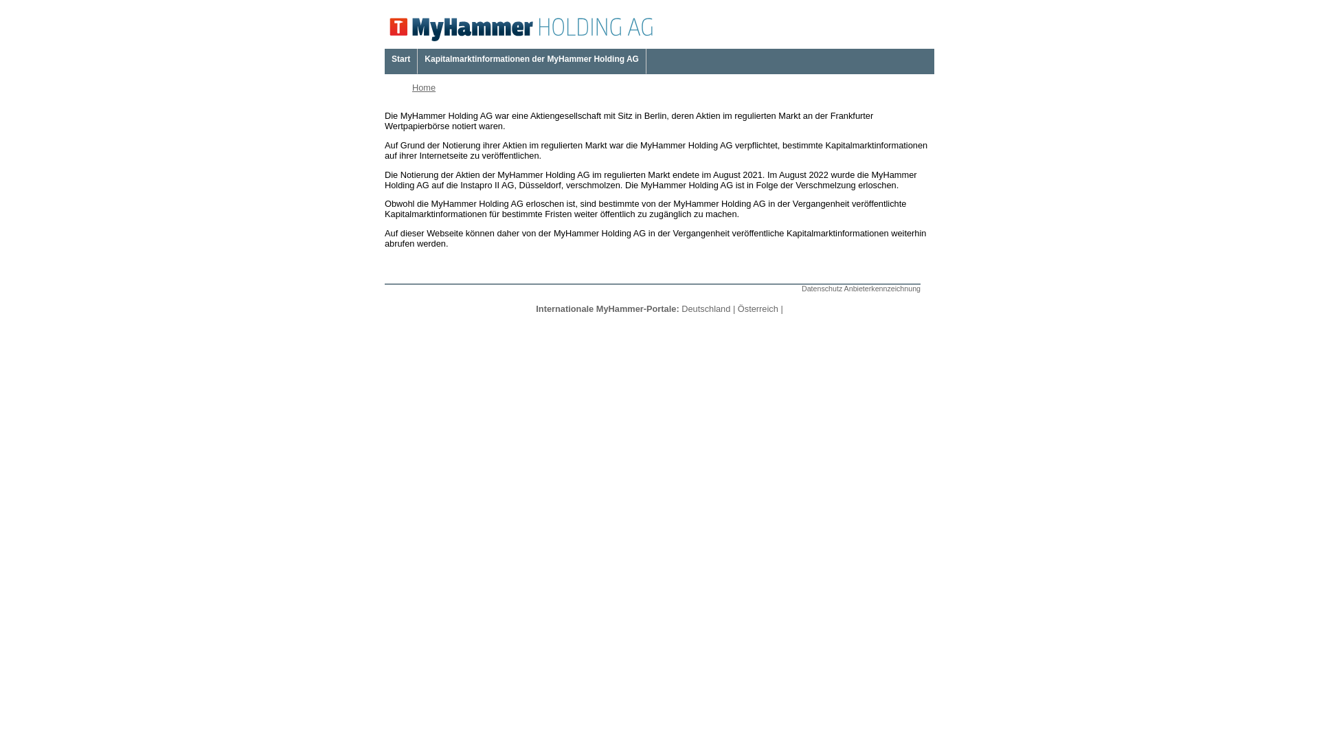 website screenshot of https://myhammer-holding.pages.dev/