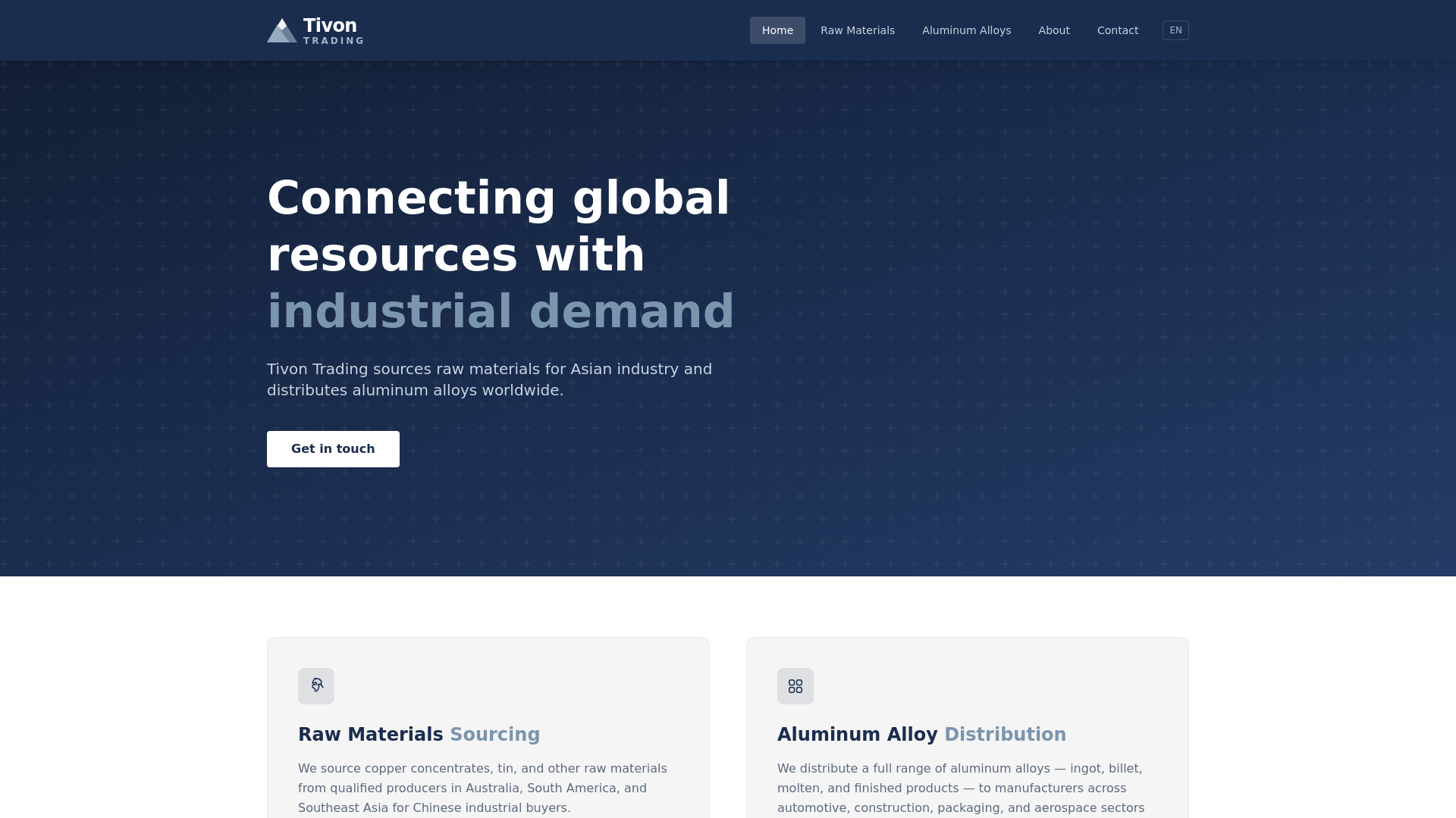 website screenshot of https://tivon.pages.dev/