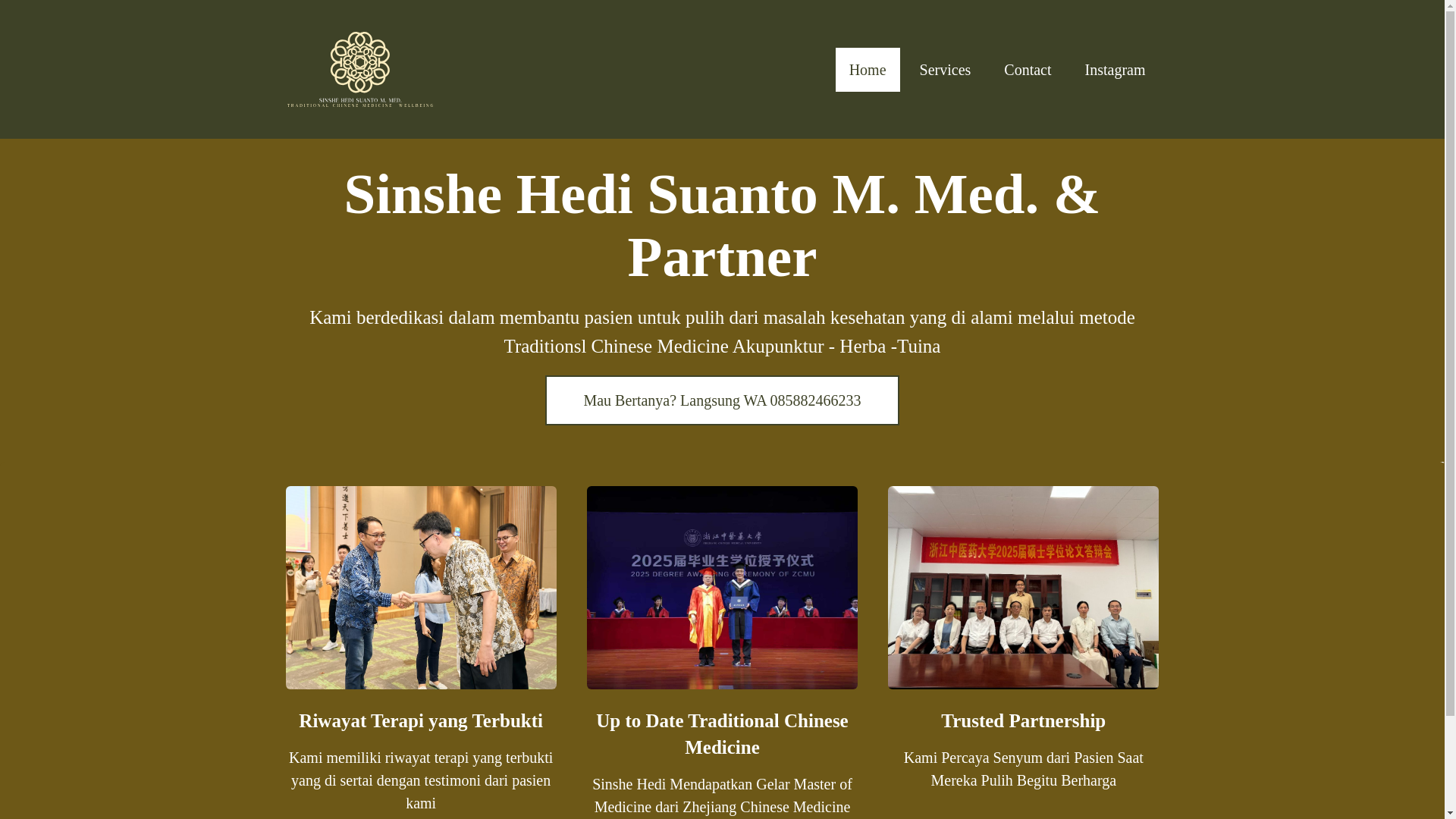 website screenshot of https://sinshehedisuanto.com/