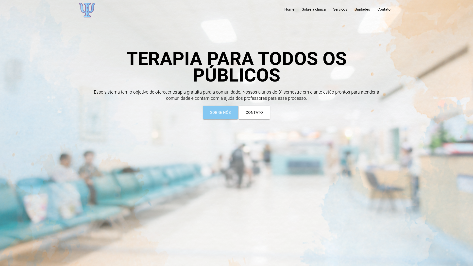 website screenshot of https://clinicapsicologia.net.br/