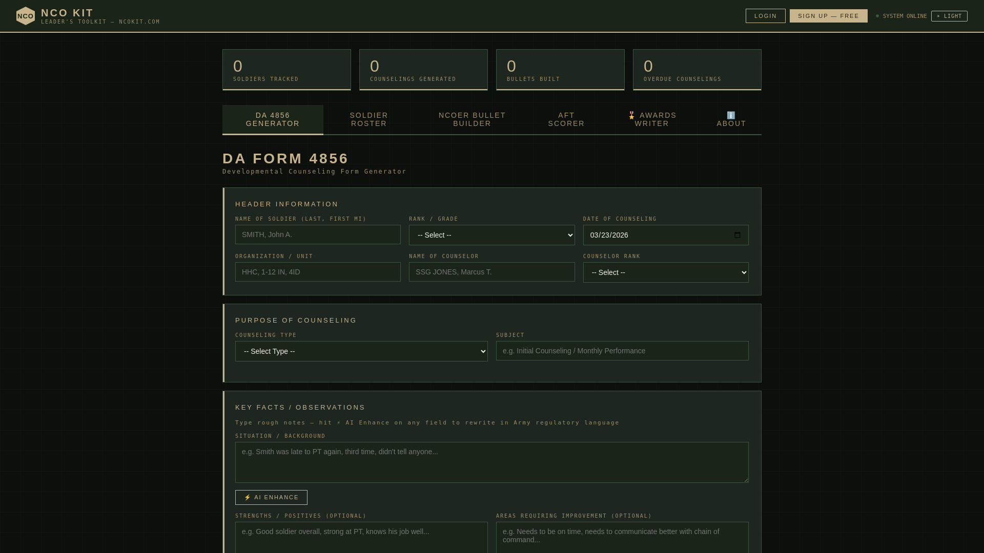 website screenshot of https://ncokit.com/